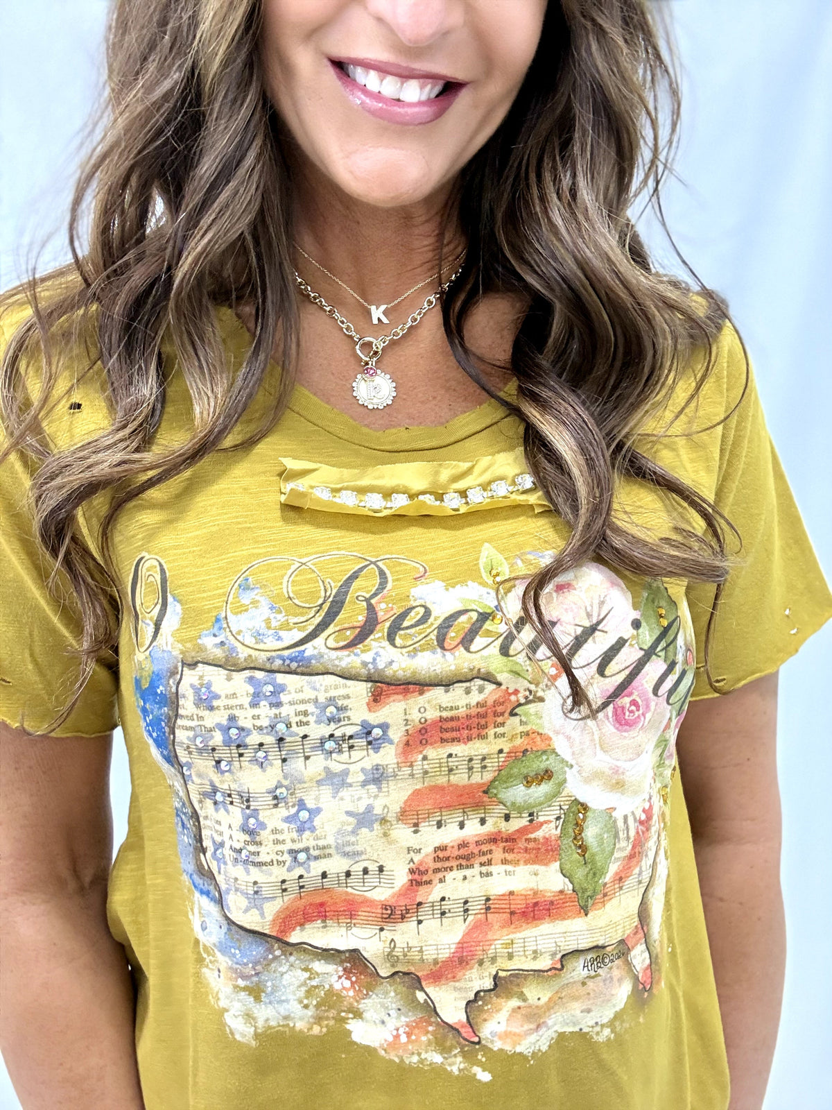 O Beautiful Tattered Tee