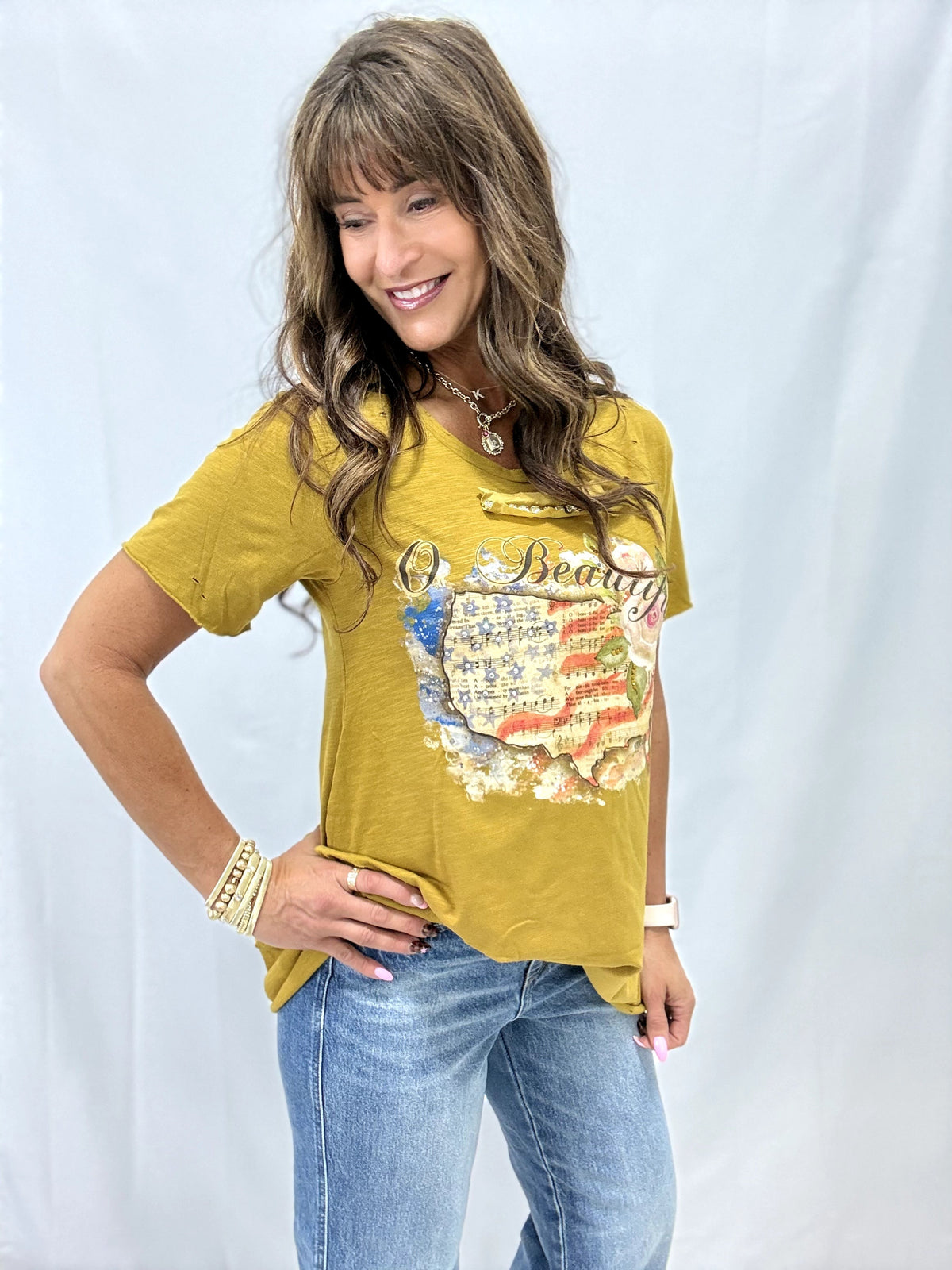 O Beautiful Tattered Tee