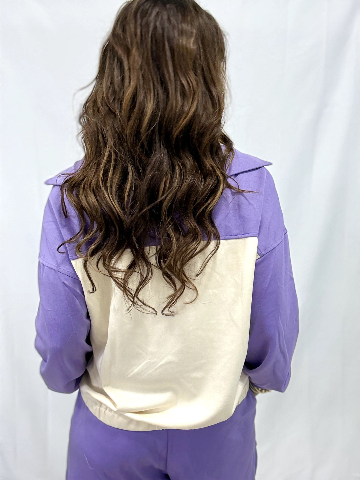 Cozy Vibes Half Zip Pullover In Lavender