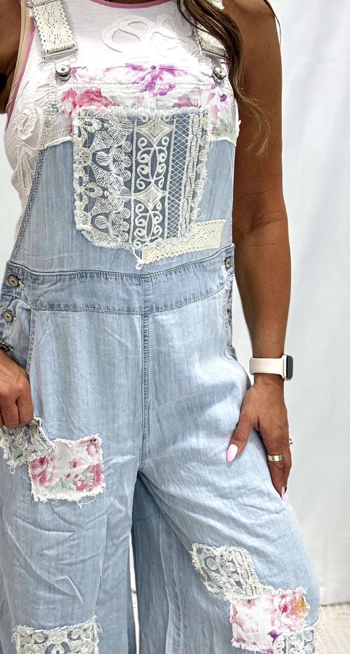POL Vintage Soul Patch Detail Overalls In 2 Colors