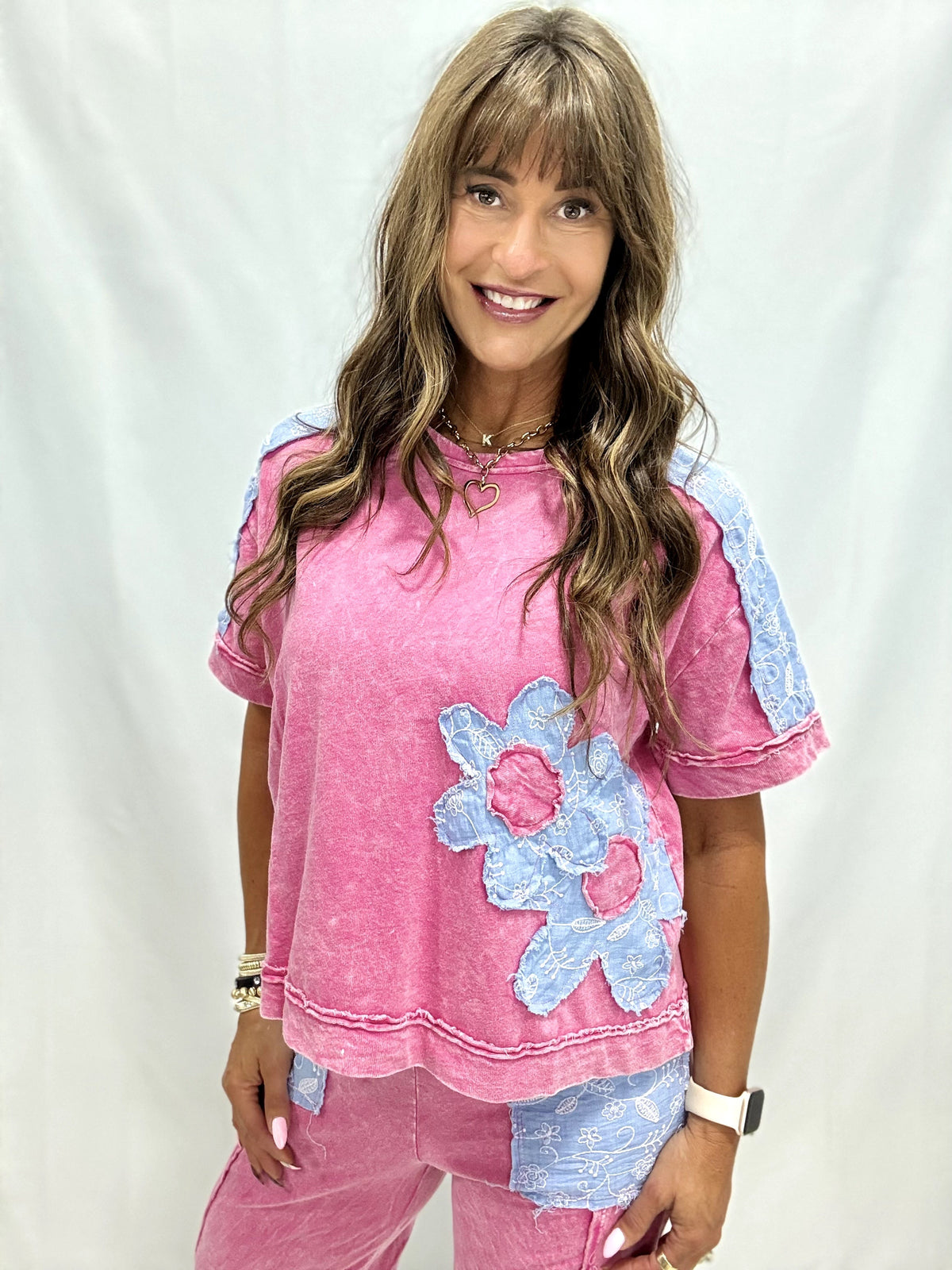 Wildflower Party Mineral Washed Top In 2 Colors