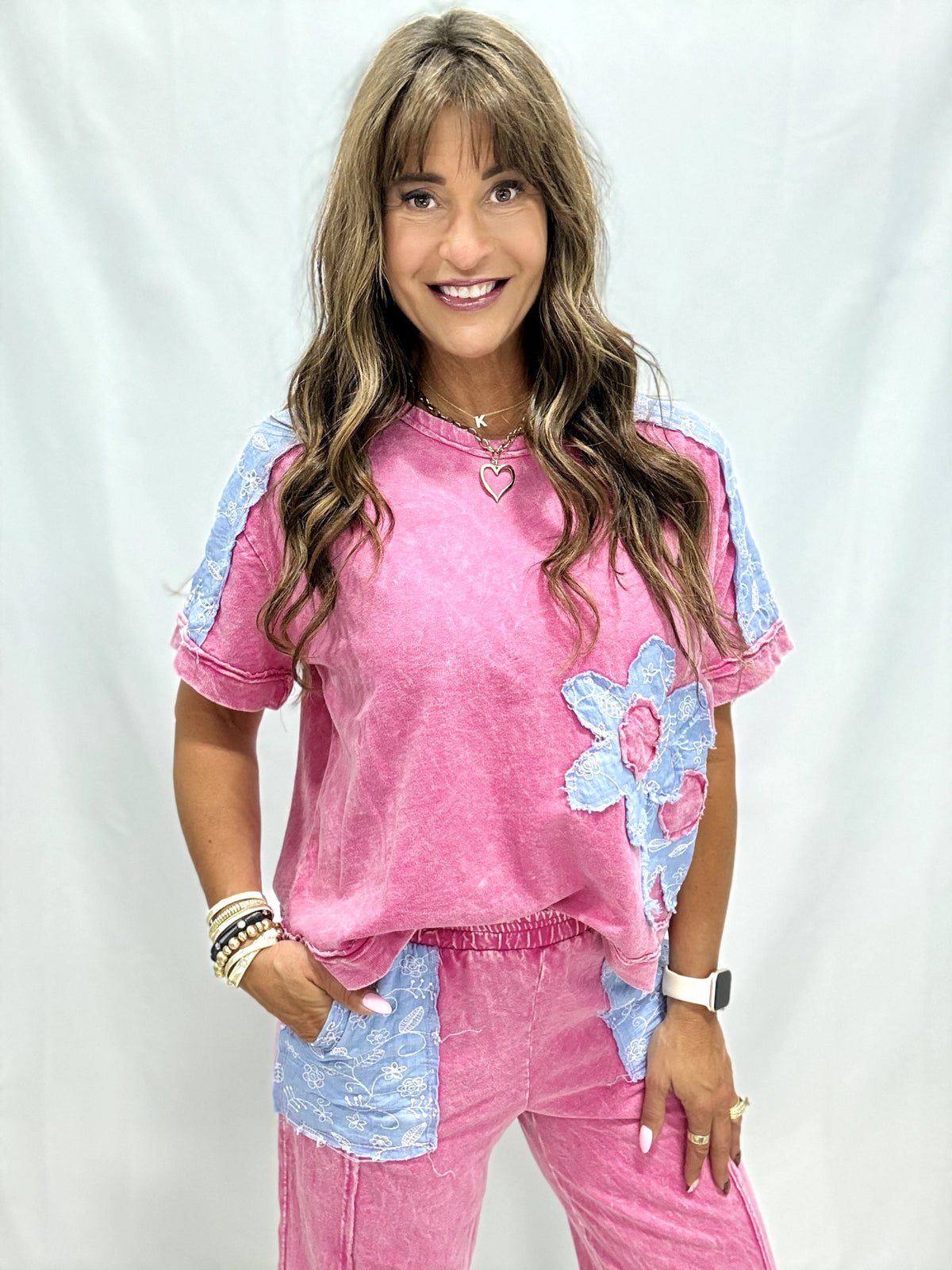 Wildflower Party Mineral Washed Top In 2 Colors