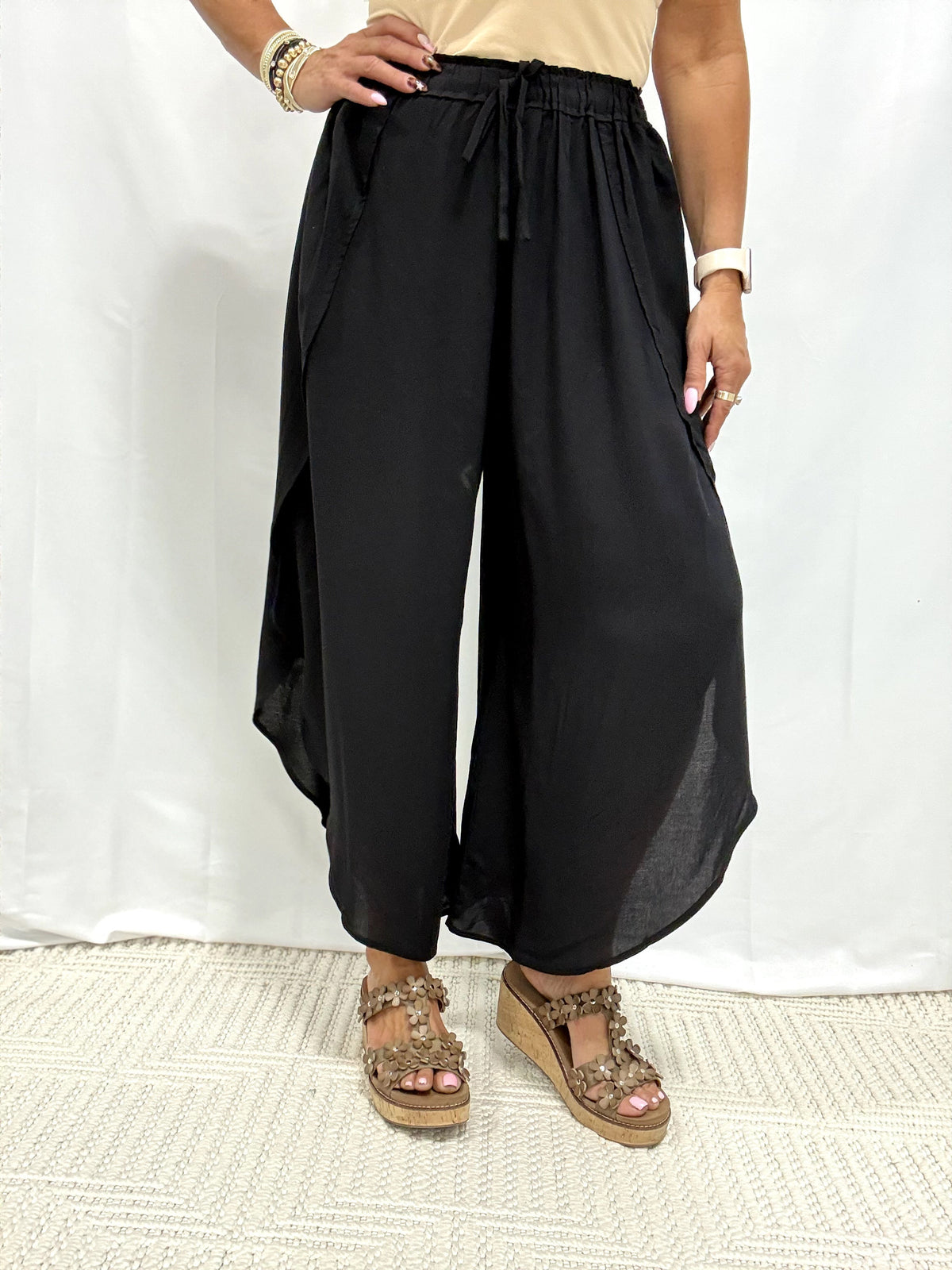 Coastal Breeze Tie-Waist Pants