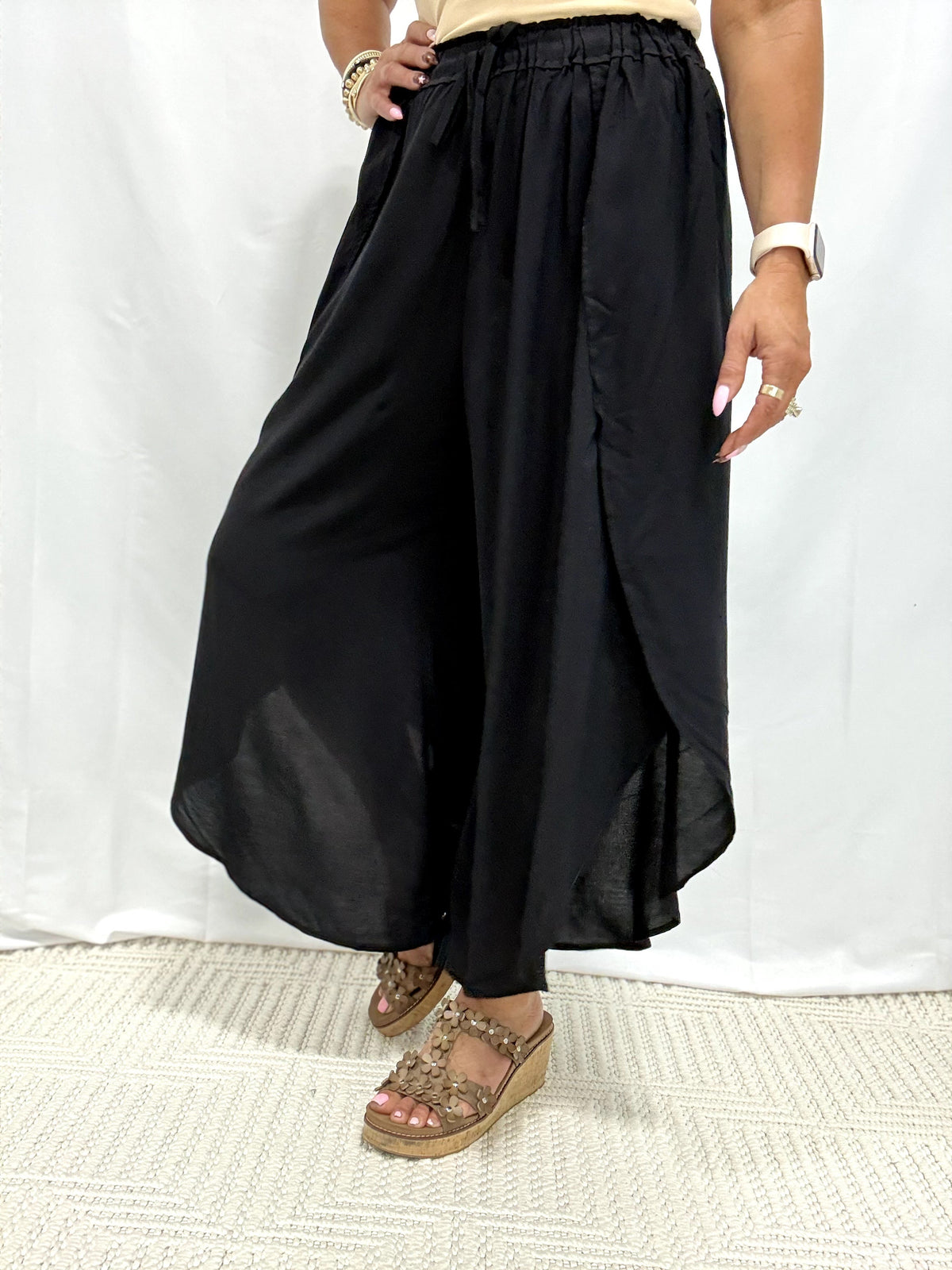 Coastal Breeze Tie-Waist Pants