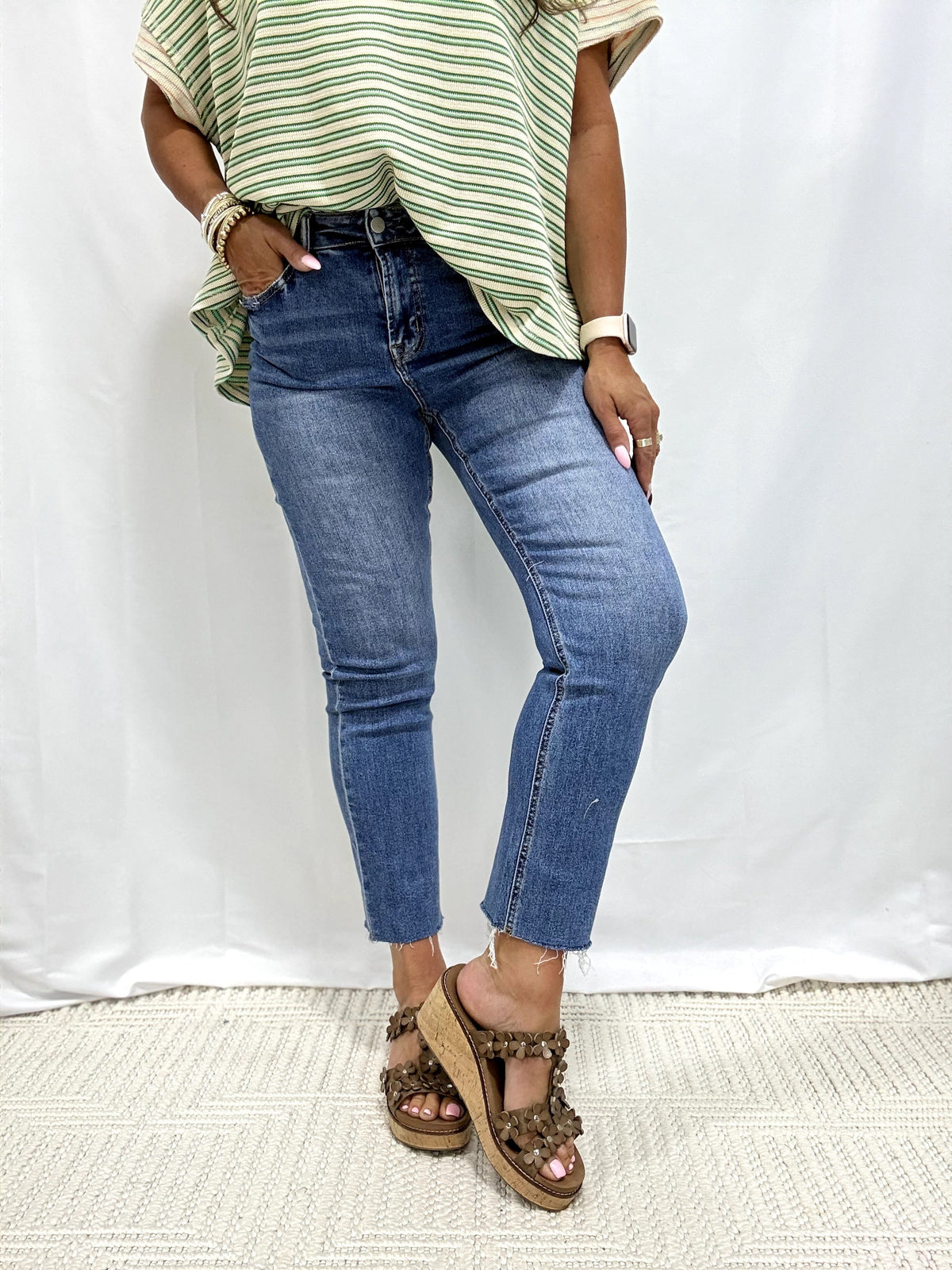 Mica Super High Rise Straight Leg Jeans 203