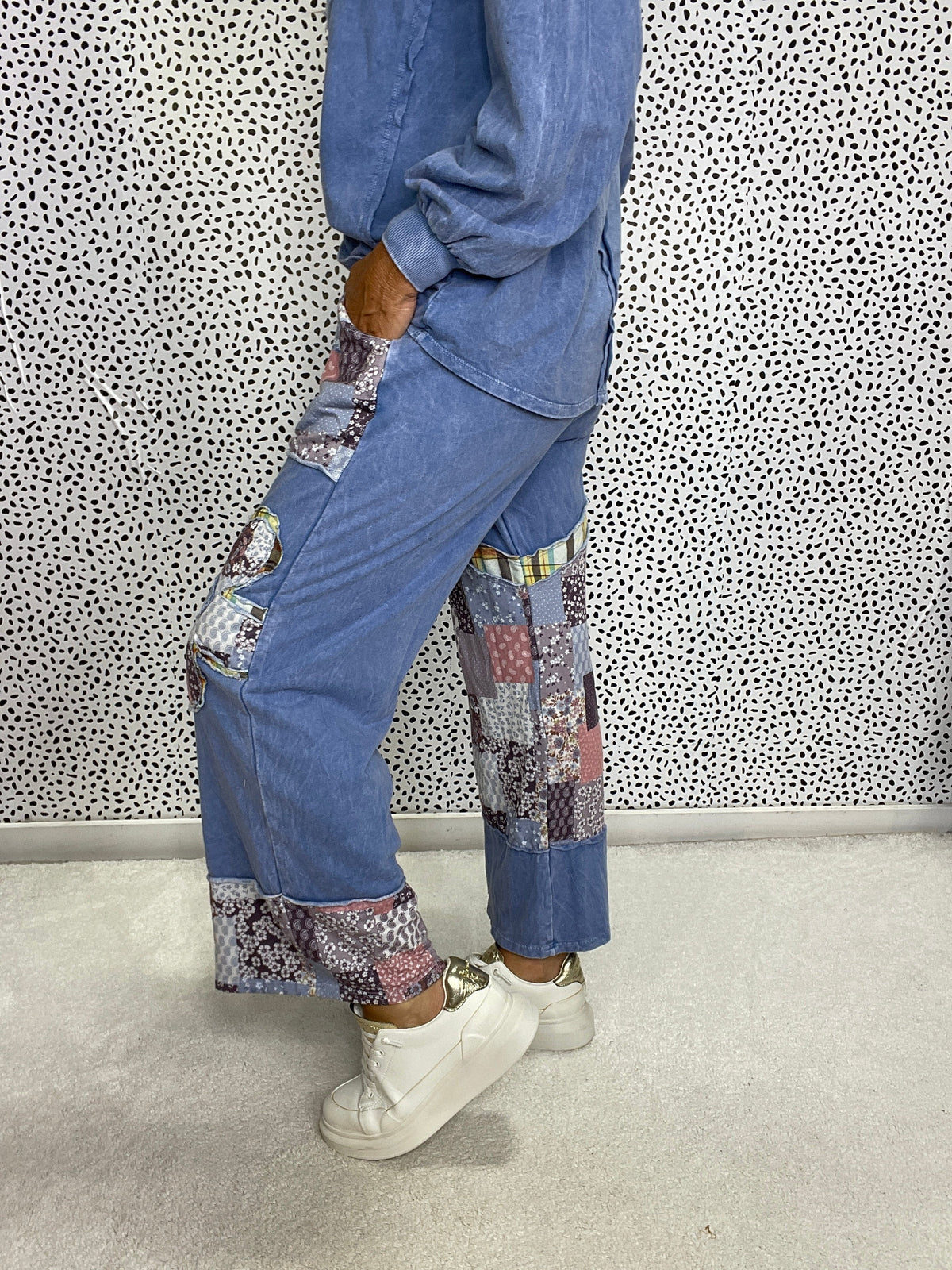 Patch Petal Wide-Leg Pants in 3 Colors *Final Sale*
