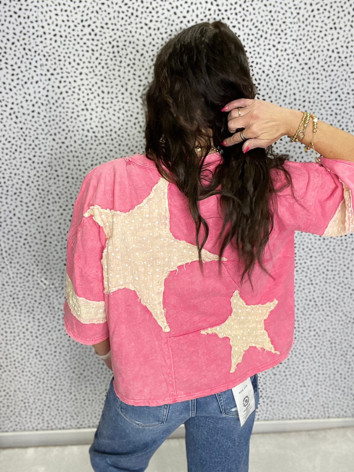 Oli & Hali Close To Heaven Star Patch Top In 3 Colors