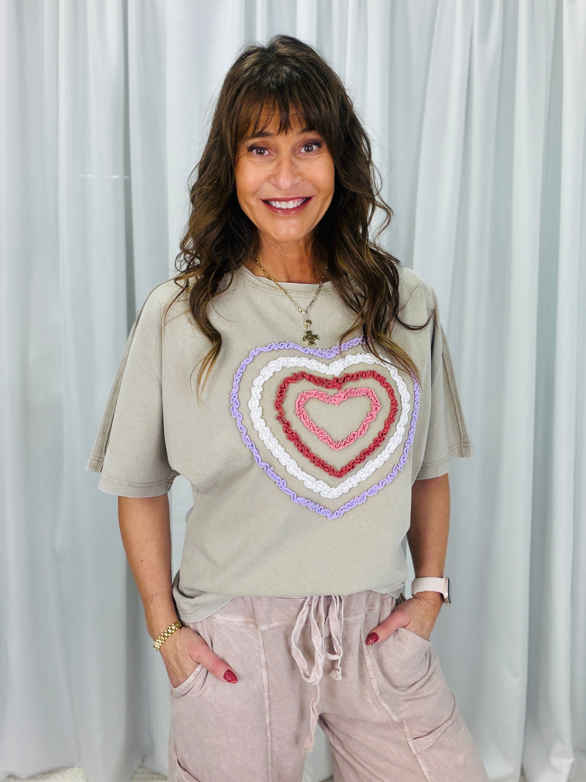 Cozy Crush Heart Front Top In 3 Colors