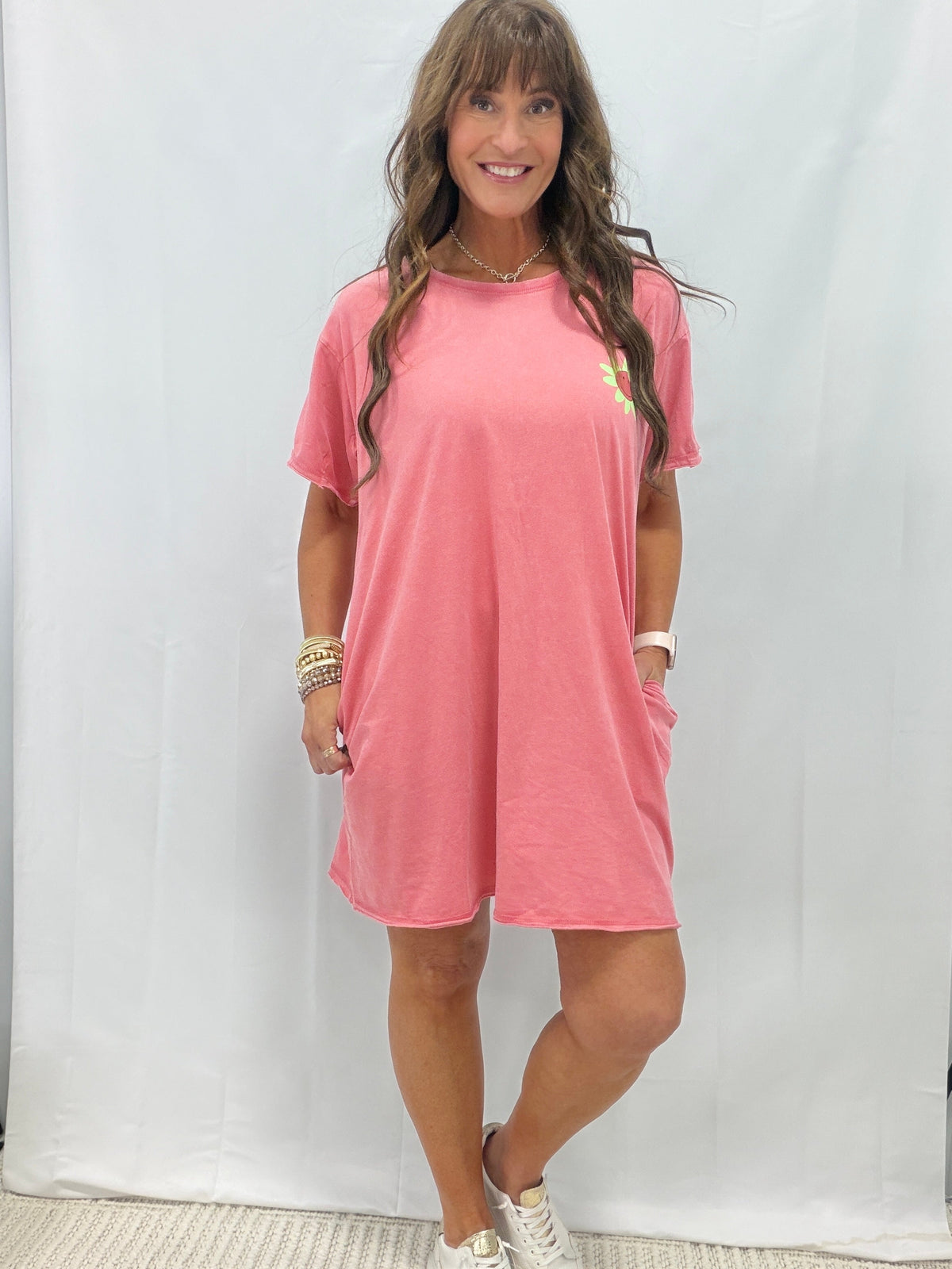 Just A Little Extra Floral Print Tunic Dress In 3 Colors