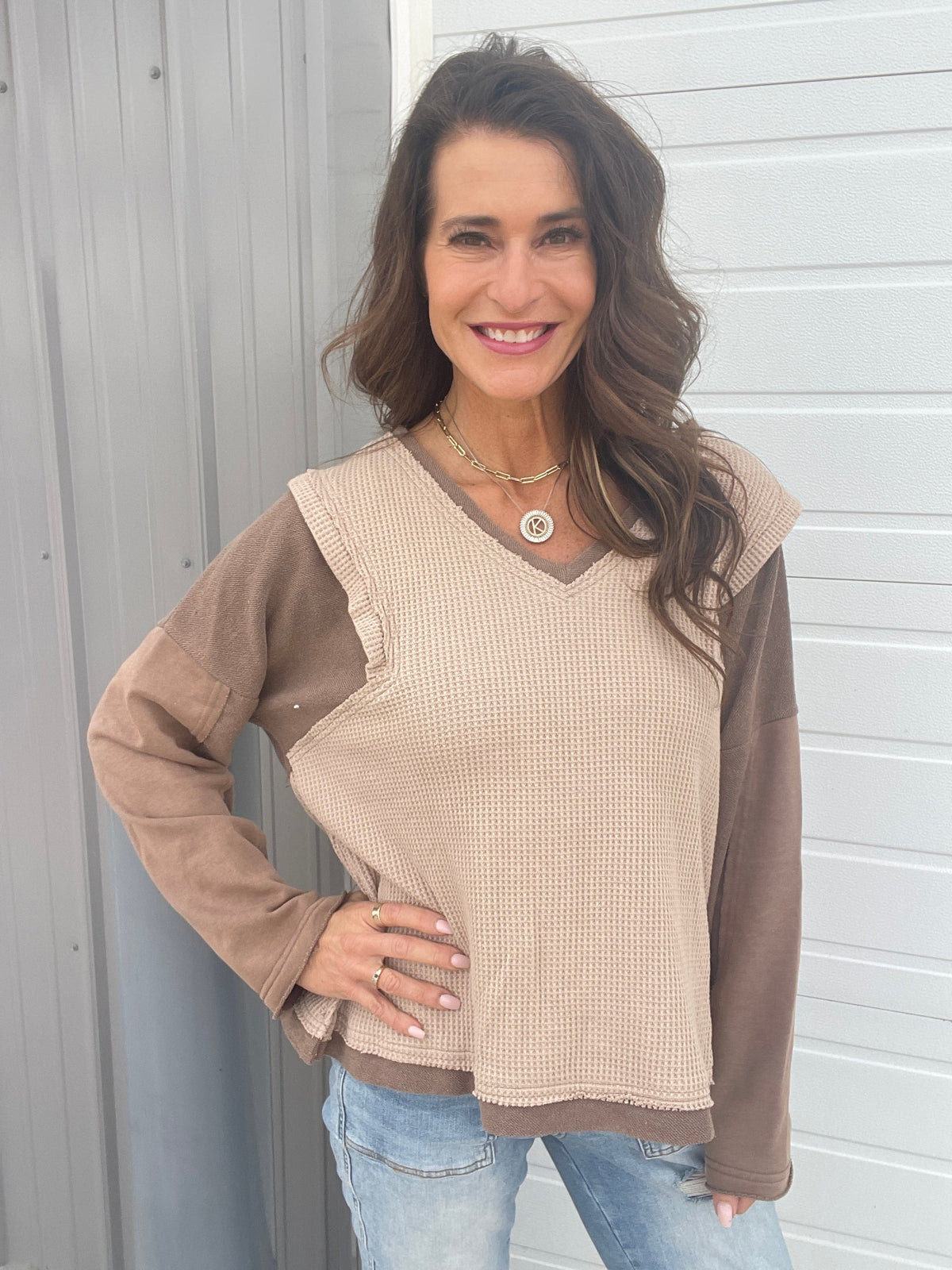 Pol Prove Me Wrong Waffle Knit Top in 2 Colors *Final Sale*