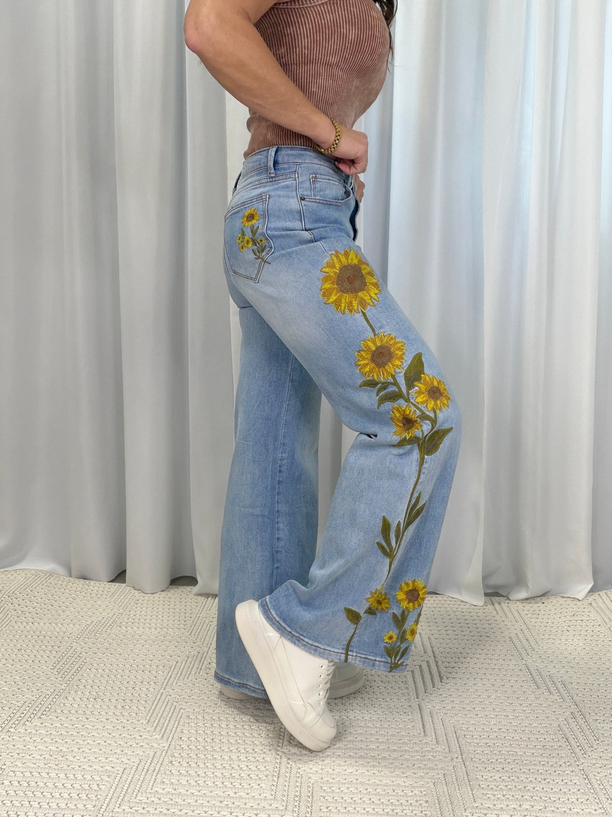 Sunshine Bloom Denim Jeans