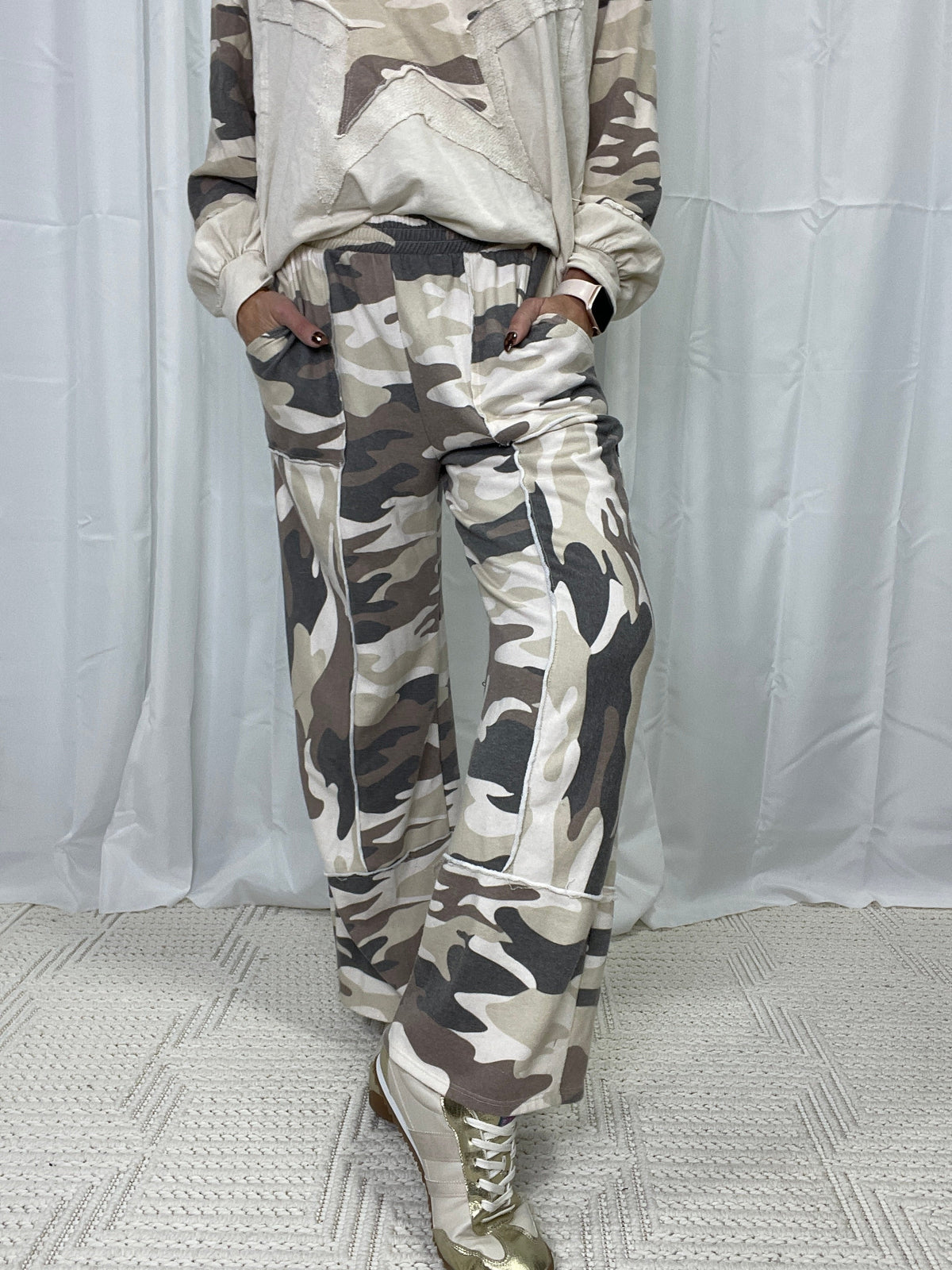 Caught In The Moment Camo Wide Leg Pants *Final Sale*