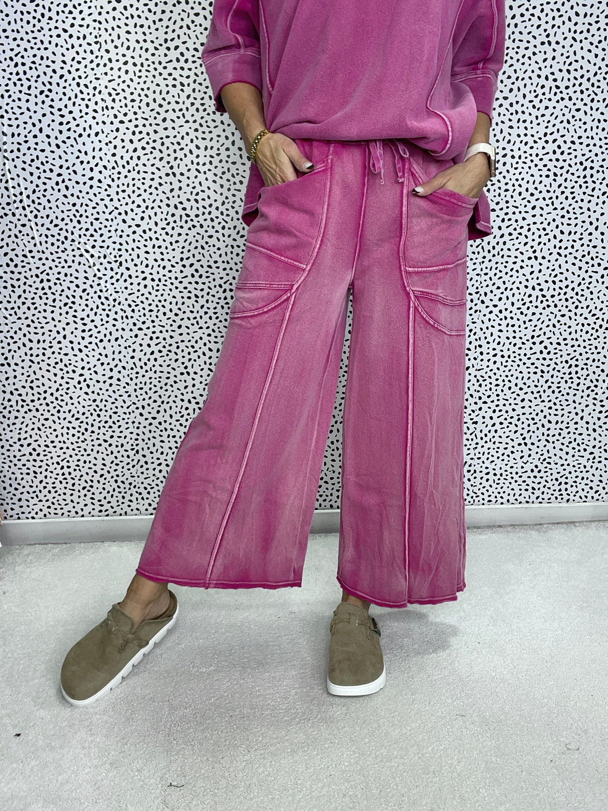Blush Breeze Terry Pants In 4 Colors