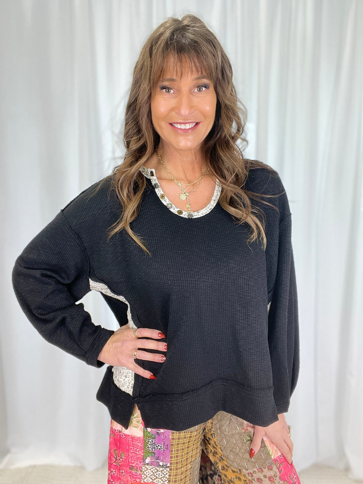 POL Daydream Rebel Balloon Sleeve Top In 3 Colors