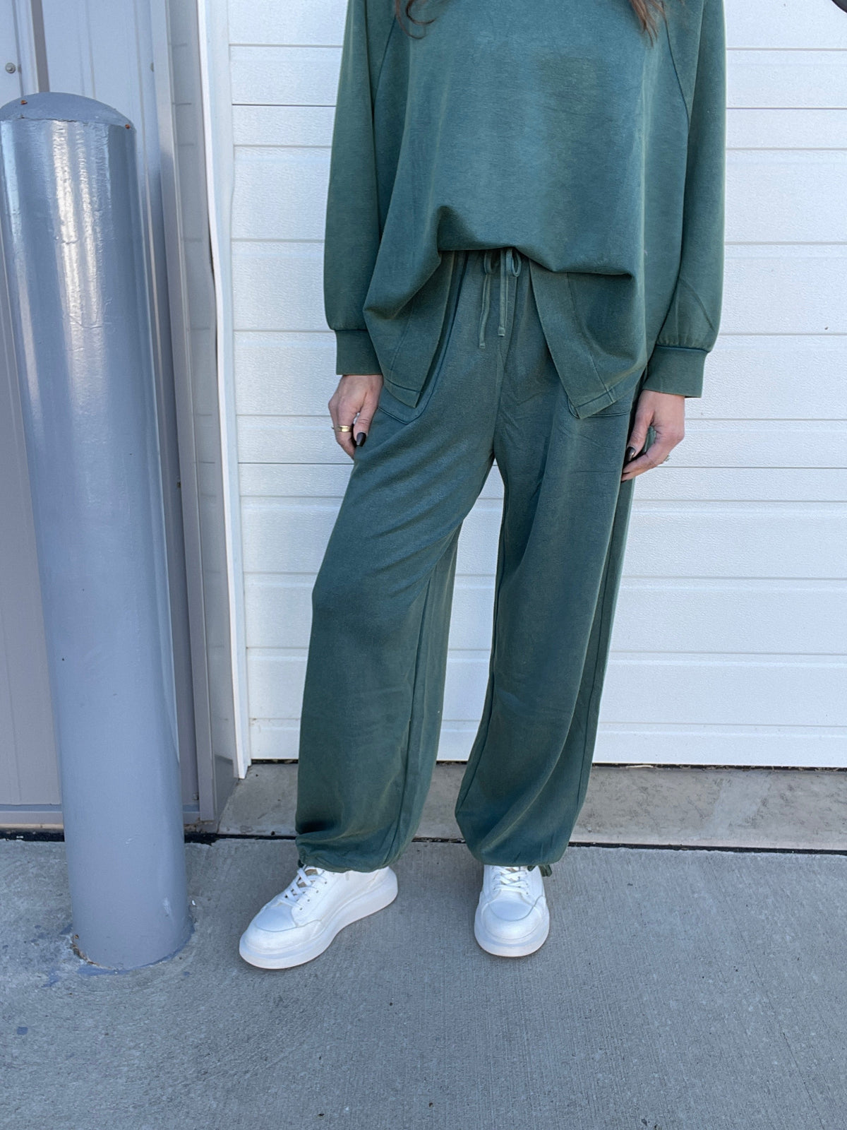 Going Now Mineral Washed Pants In 3 Colors *Final Sale*