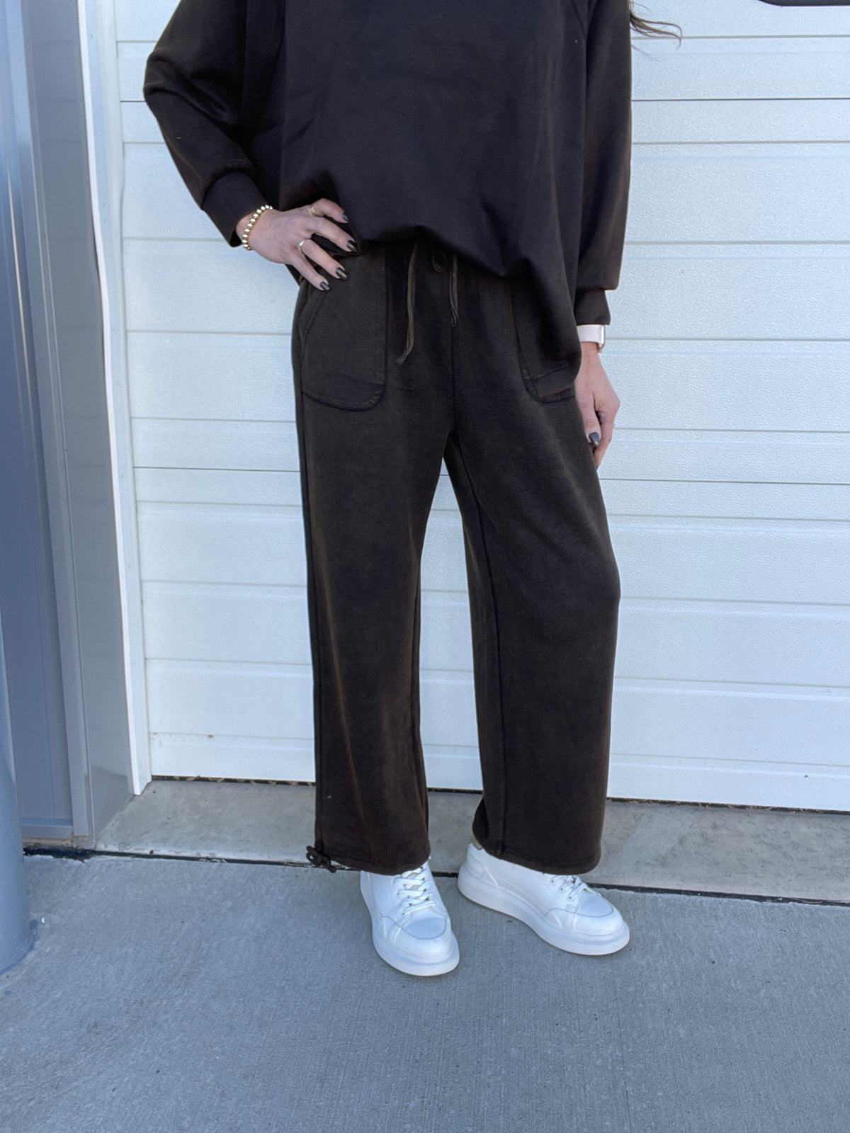 Going Now Mineral Washed Pants In 3 Colors *Final Sale*