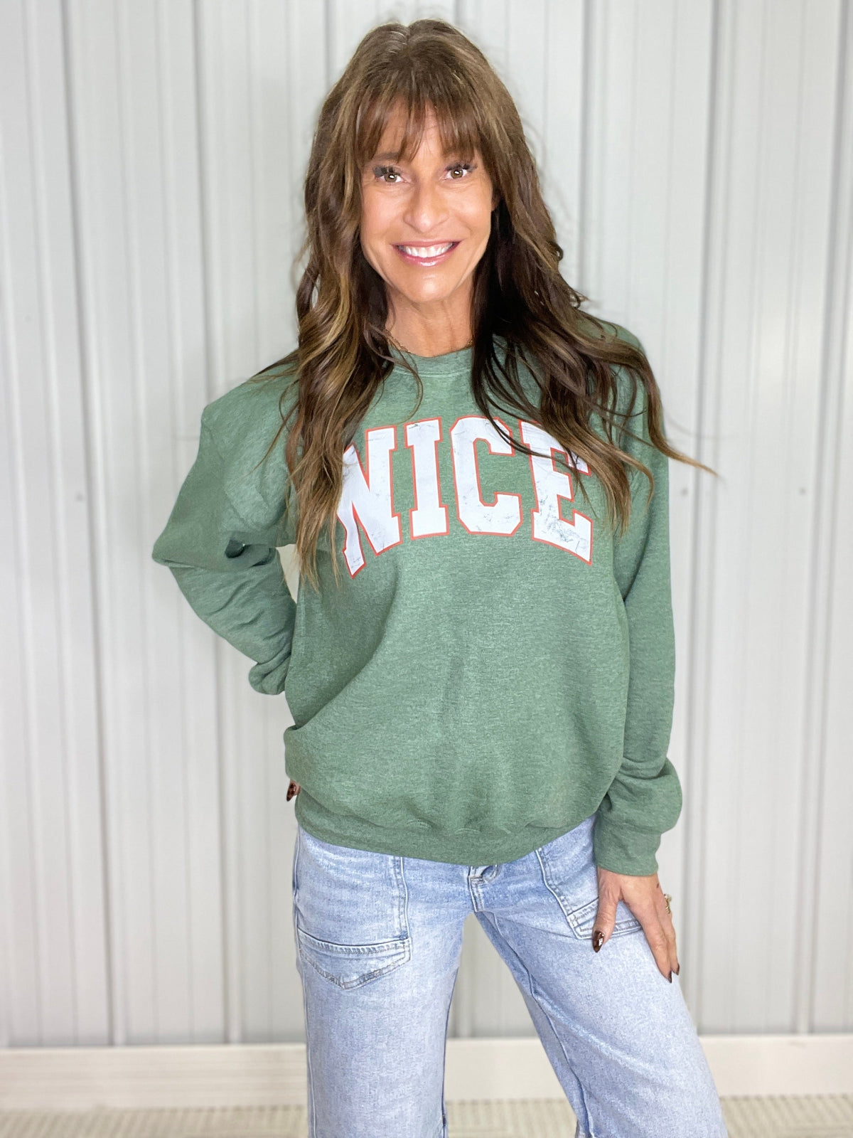 Naughty Nice Reversible Sweatshirt