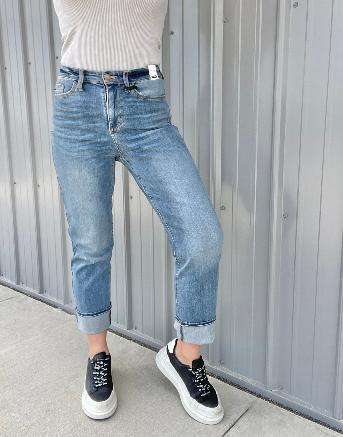 Judy Blue Non Distressded Kennedy Straight Leg Jeans 602
