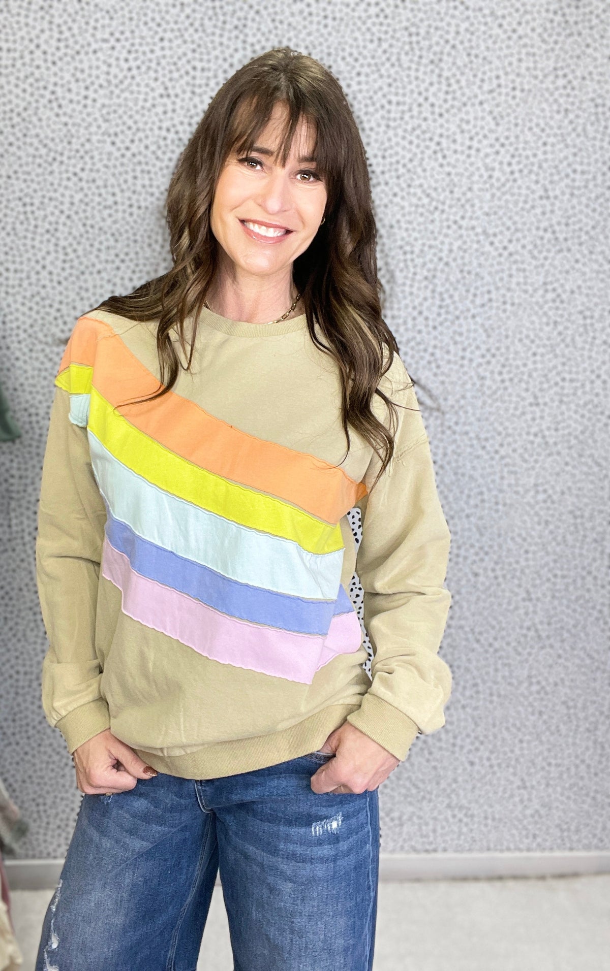 Color Me Happy Mineral Washed Pullover In 2 Colors *Final Sale*