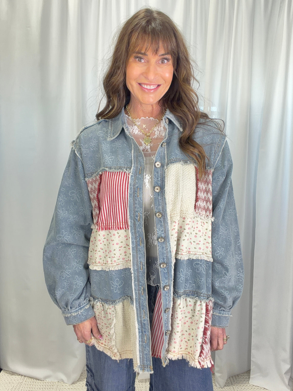 POL The Time Is Now Mixed Print Shirt Jacket In 5 Colors *Final Sale*