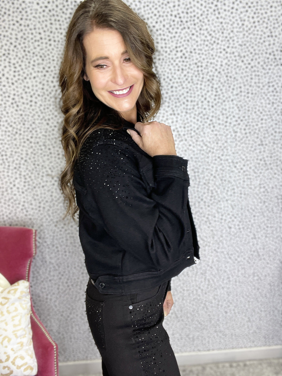 Judy Blue Gimme Some Bling Stretch Denim Jacket *Final Sale*
