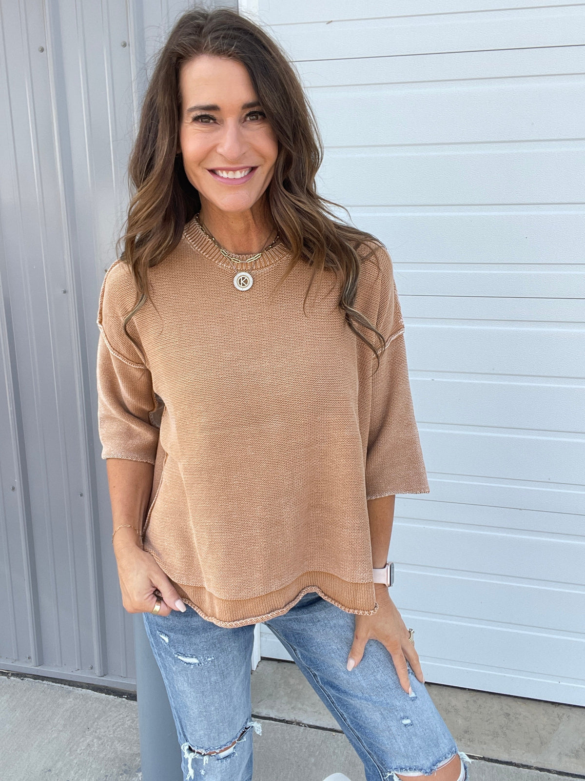 All For It Half Sleeve Knit Sweater In 8 Colors *Final Sale*
