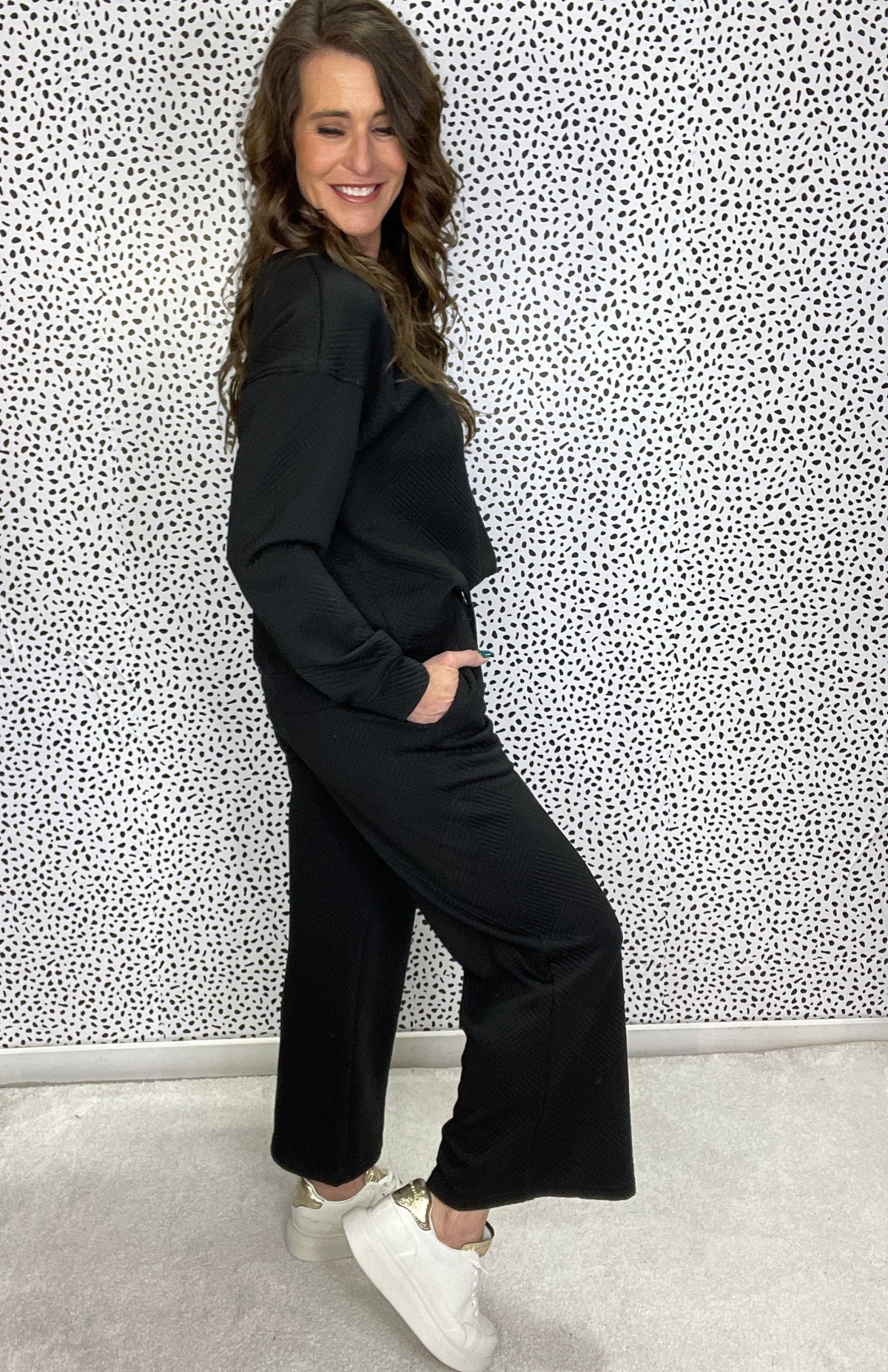Criss Cross It All Together Top And Pant Set Black *Final Sale*