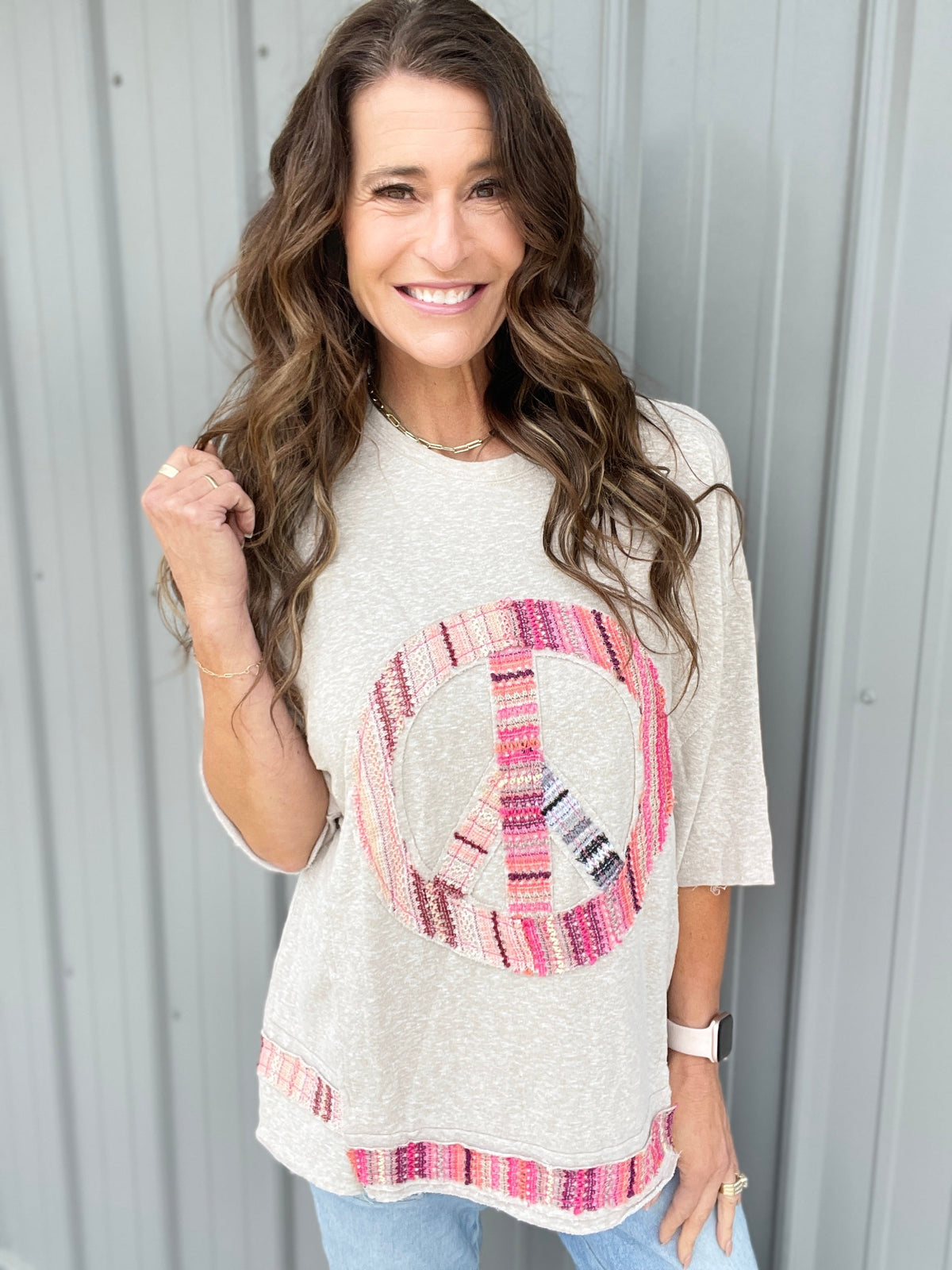 Know Peace Knit Top In 4 Colors: Rose, Oatmeal. Camel, Sage *Final Sale*