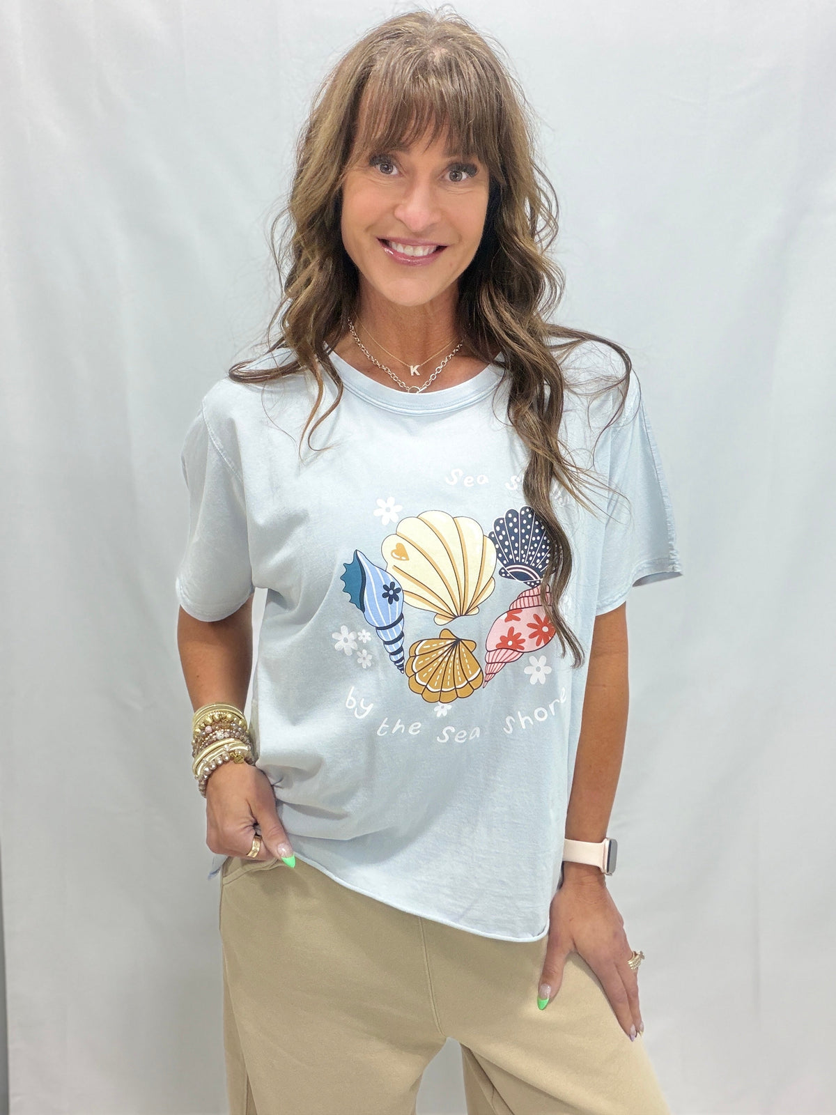Beach Days Mineral Washed Top In 2 Colors