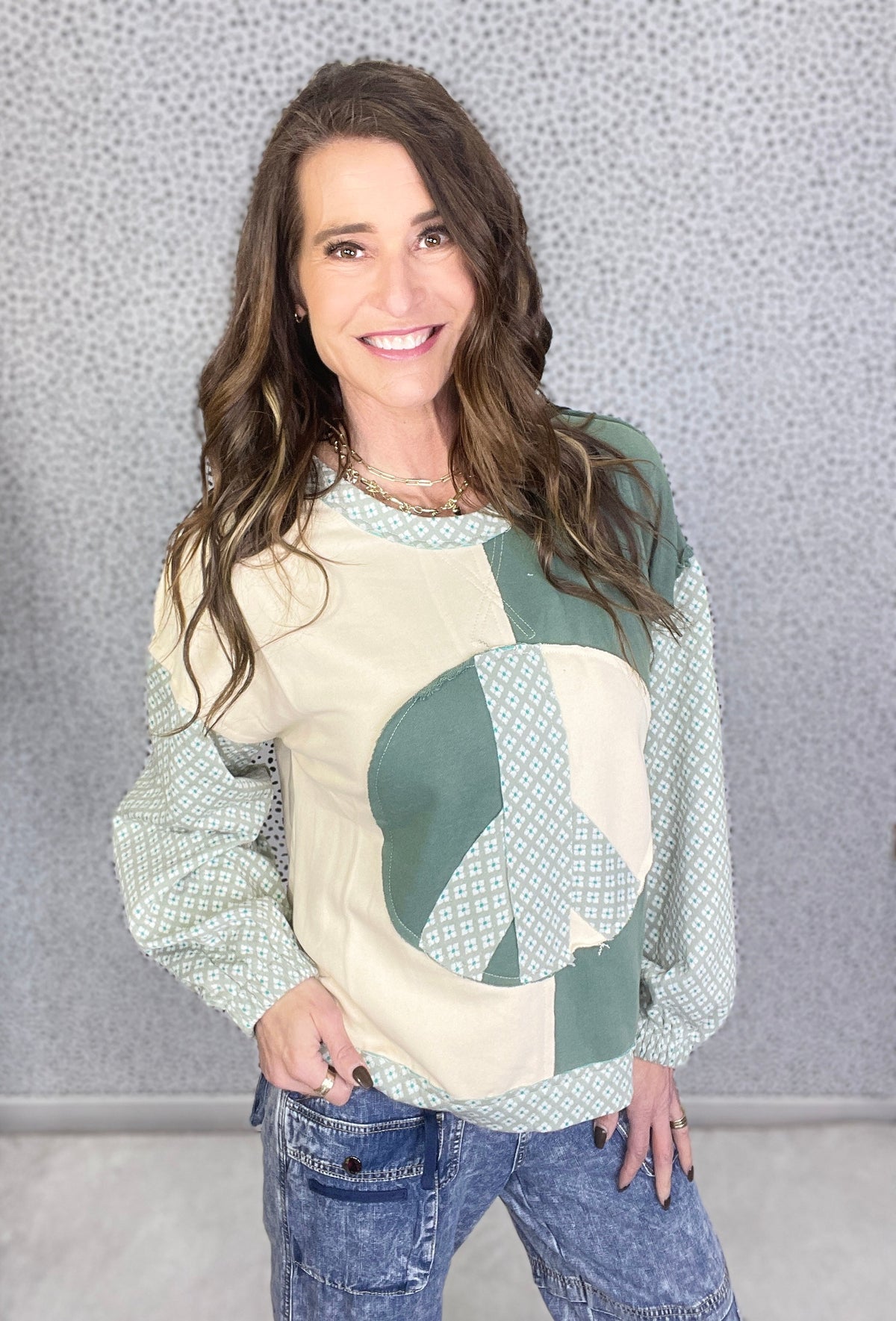 POL Peaceful Vibes Balloon Sleeve Top In 4 Colors *Final Sale*