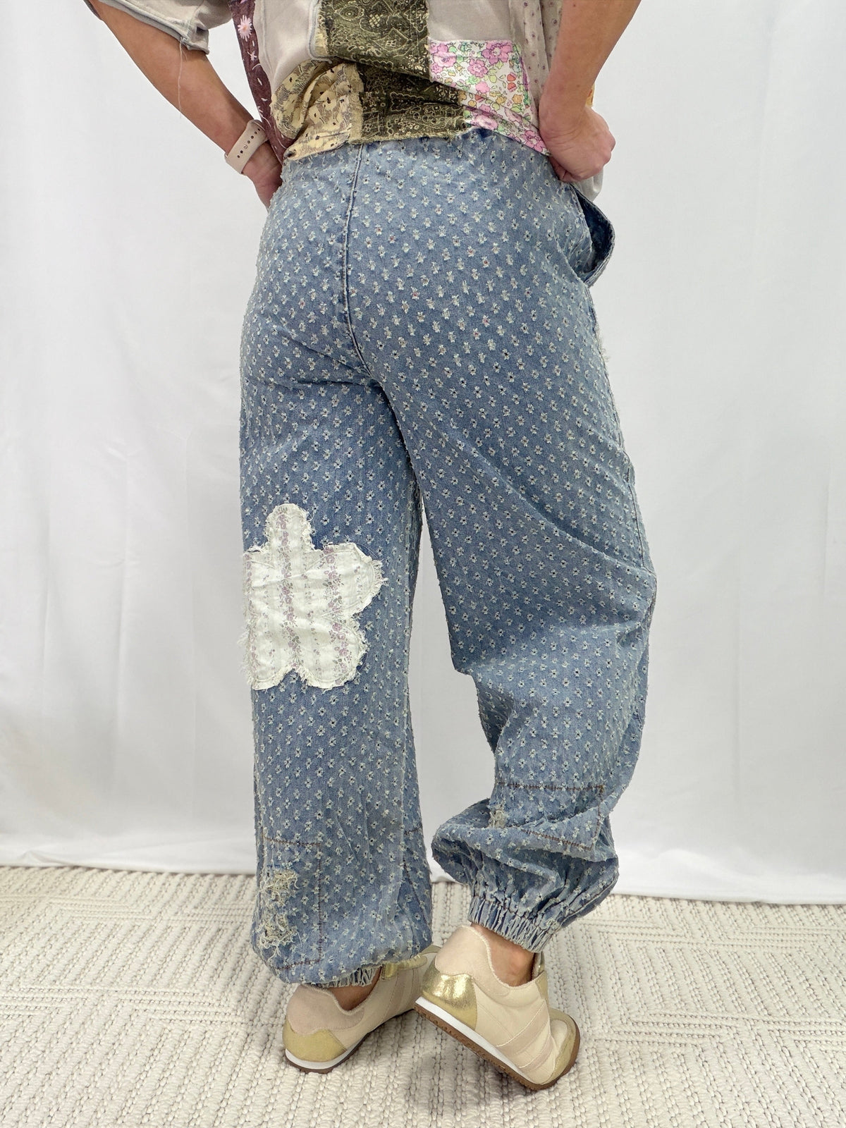 Boho Bloom Patchwork Lounge Pants in 2 Colors