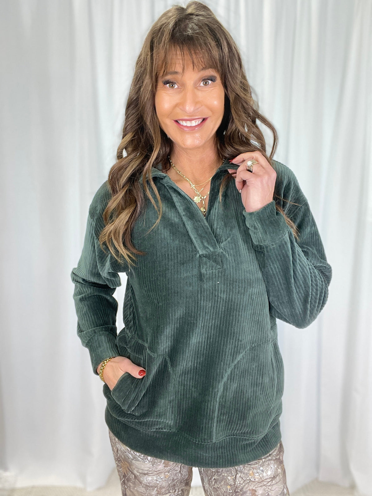 Cozy Cord Pullover in 3 Colors *Final Sale*