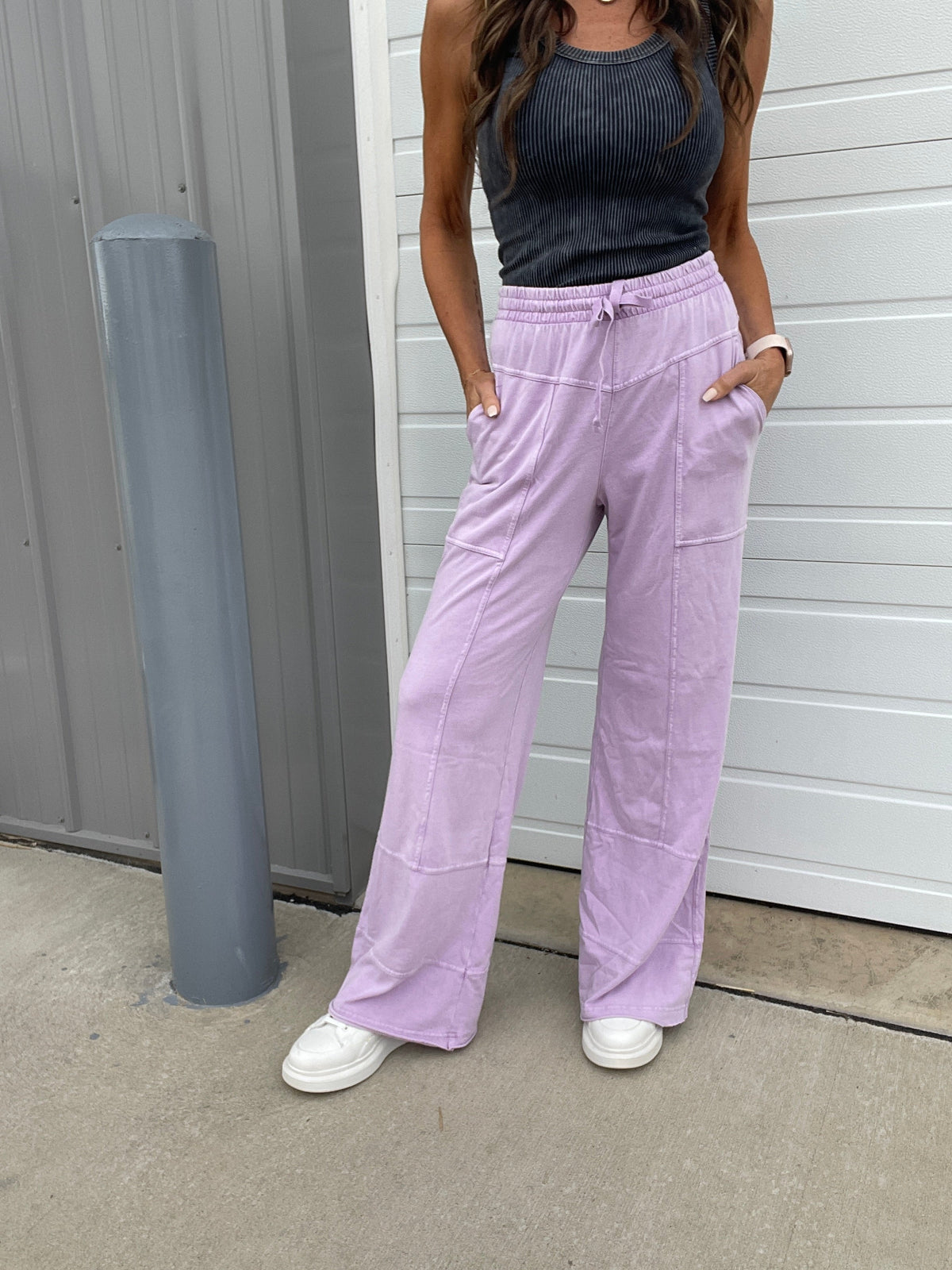 The Great Getaway Relaxed Mineral Washed Stretch Cotton Pants