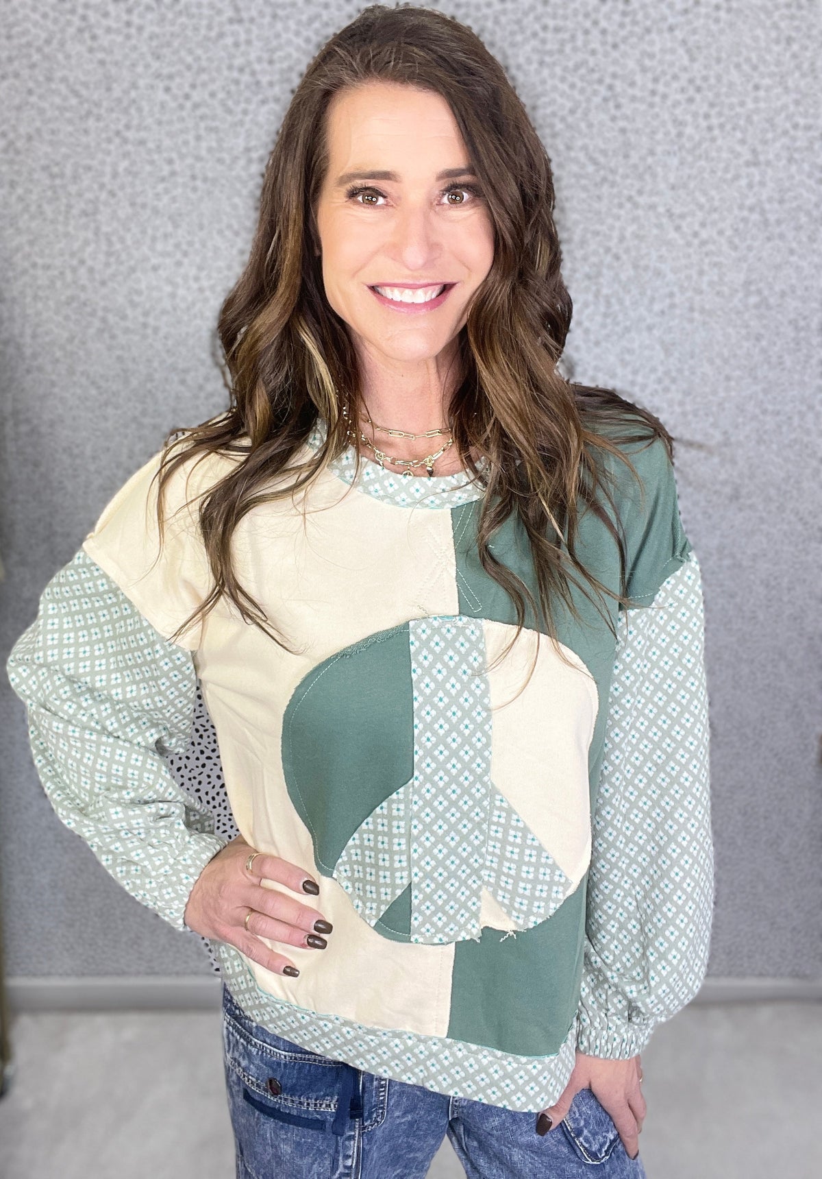 POL Peaceful Vibes Balloon Sleeve Top In 4 Colors *Final Sale*