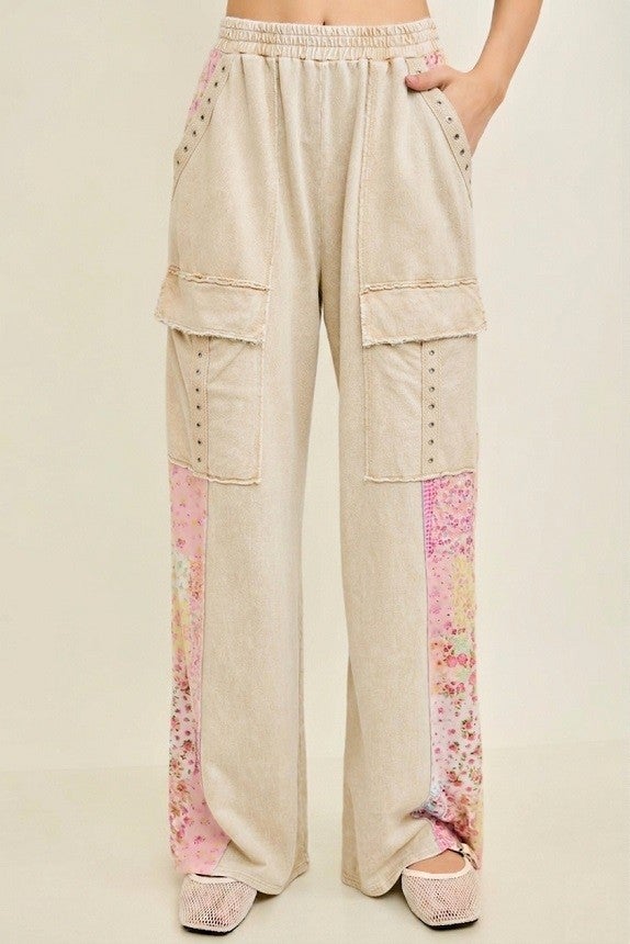 Sparkle Stroll Studded Eyelet Pants In 2 Colors