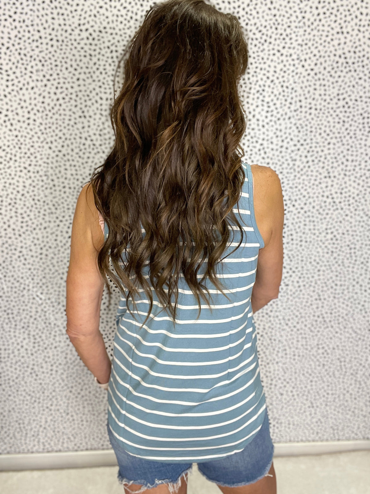 Signature Style Striped Sleeveless V-Neck Top In 7 Colors *Final Sale*