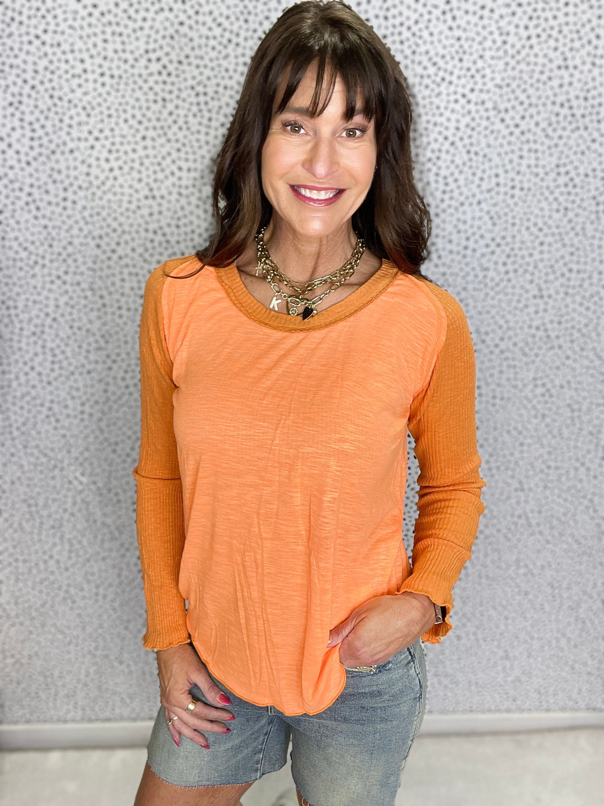 POL Free To Do It All Raglan Sleeve Top In 2 Colors *Final Sale*