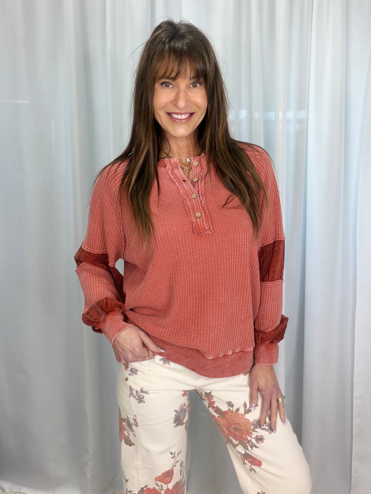 Canyon Glow Henley Top