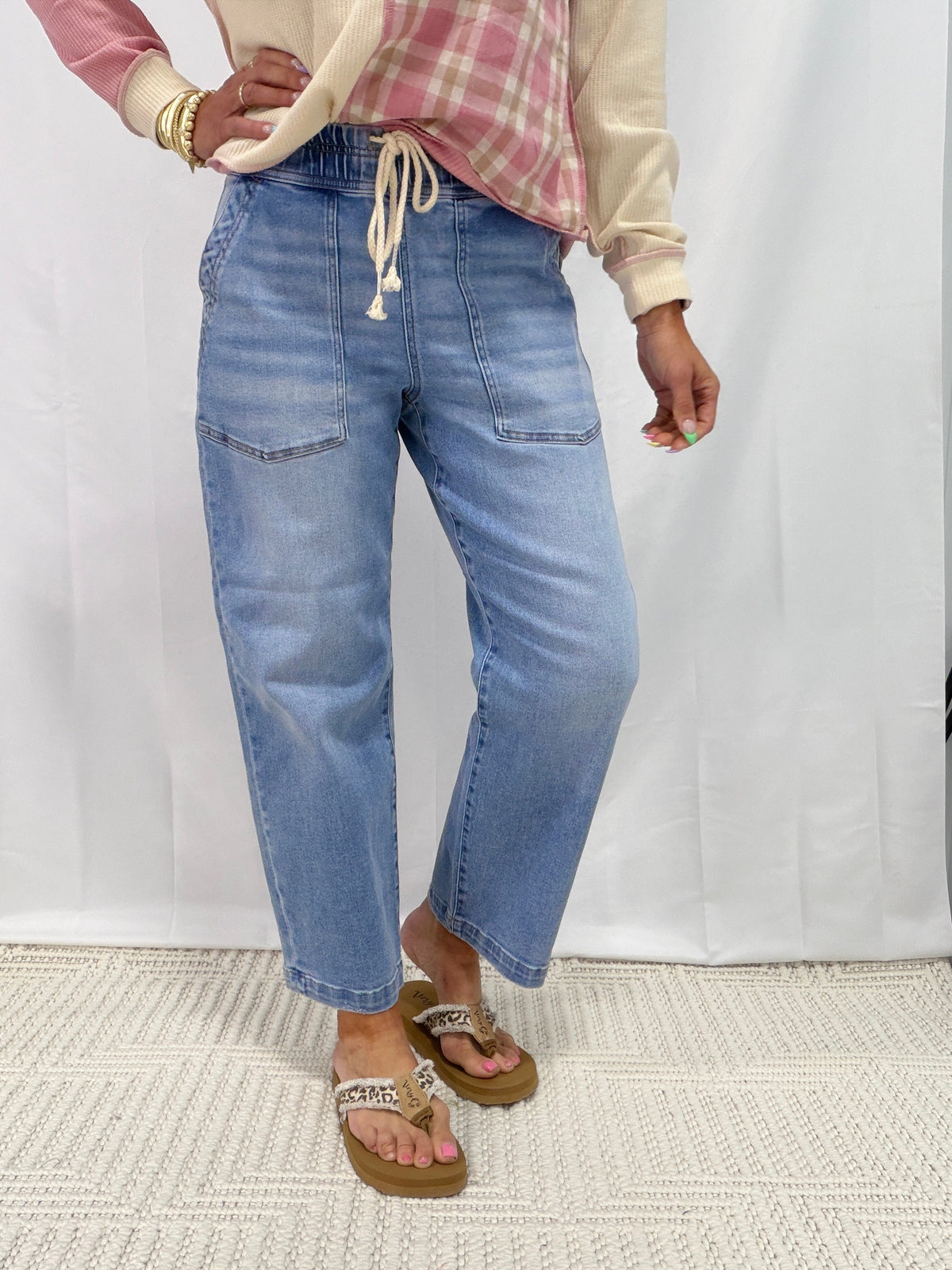Worth The Detour Slouchy Crop Jeans In Medium