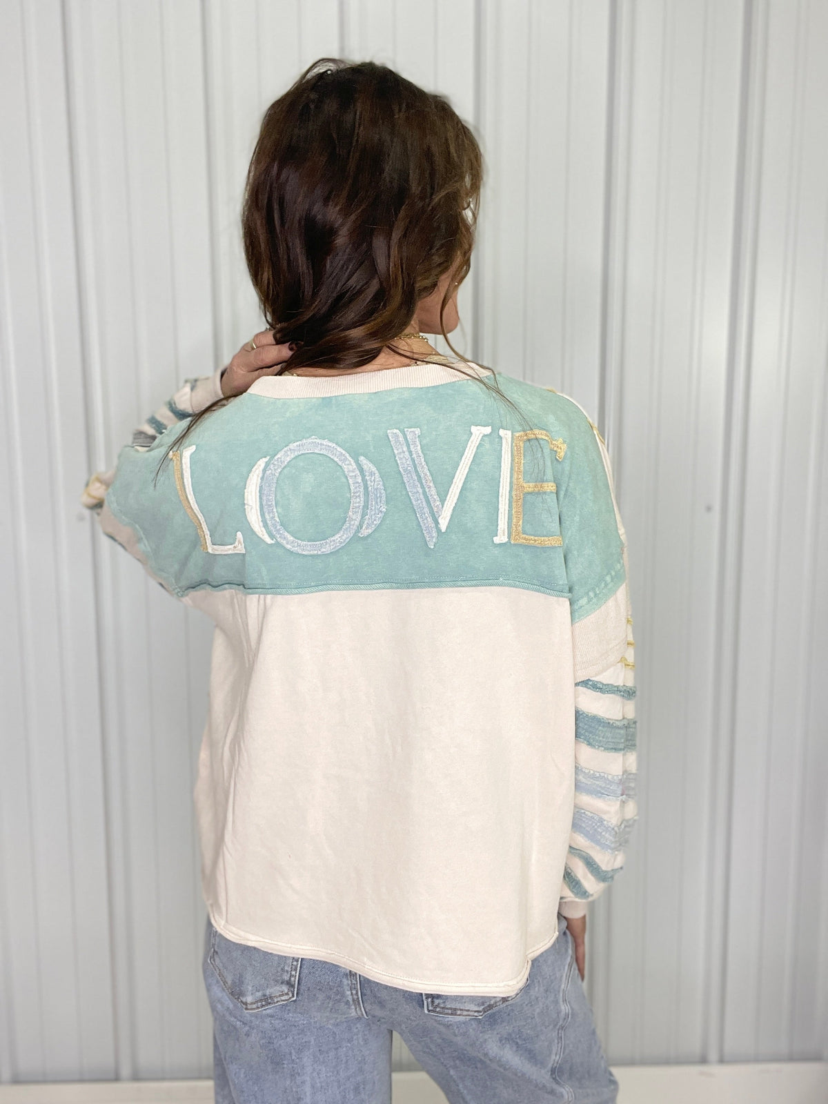 Oli & Hali Next For You Stripe Detail Top In 2 Colors *Final Sale*