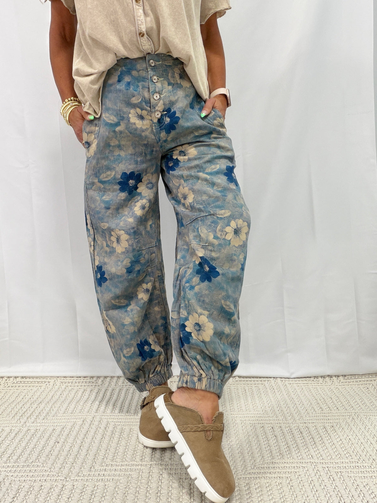 POL Standing Before You Jogger Pants In Navy