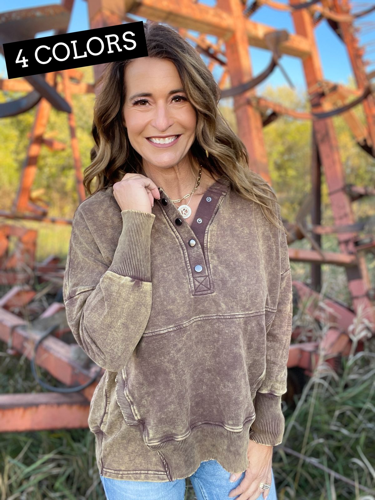 Casual Occasions Acid Wash Kangaroo Pocket Hoodie In 4 Colors *Final Sale*