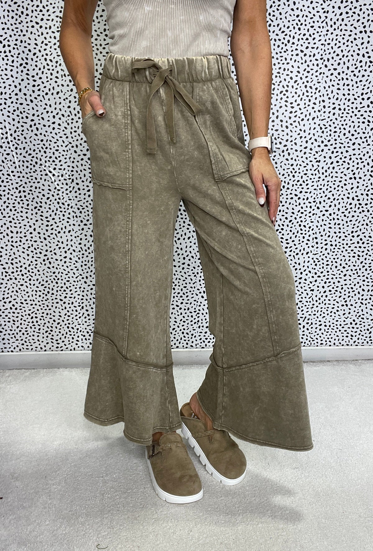 Squeeze The Day Flare Pants In 4 Colors