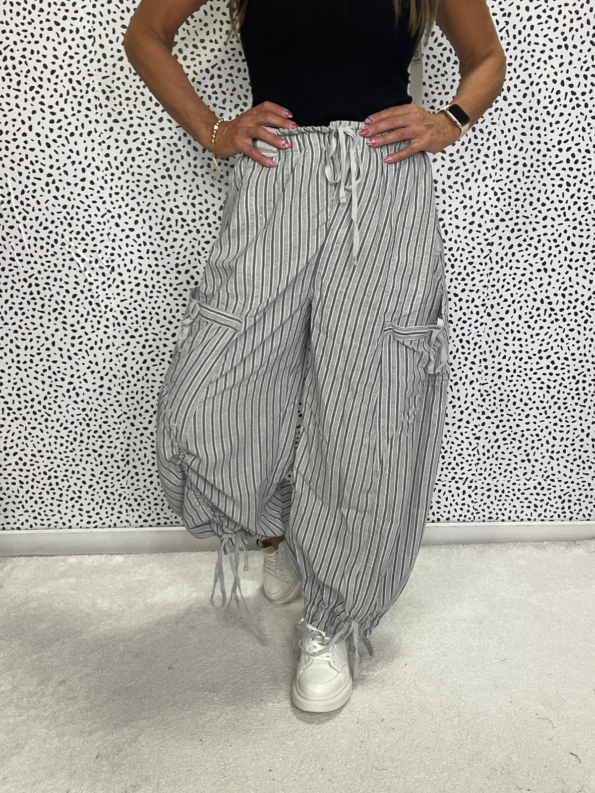 DriftLine Striped Cargo Joggers In 2 Colors