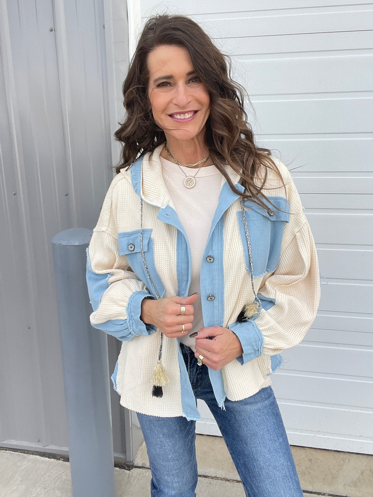 POL My Way To You Button Up Hooded Top In 2 Colors *Final Sale*