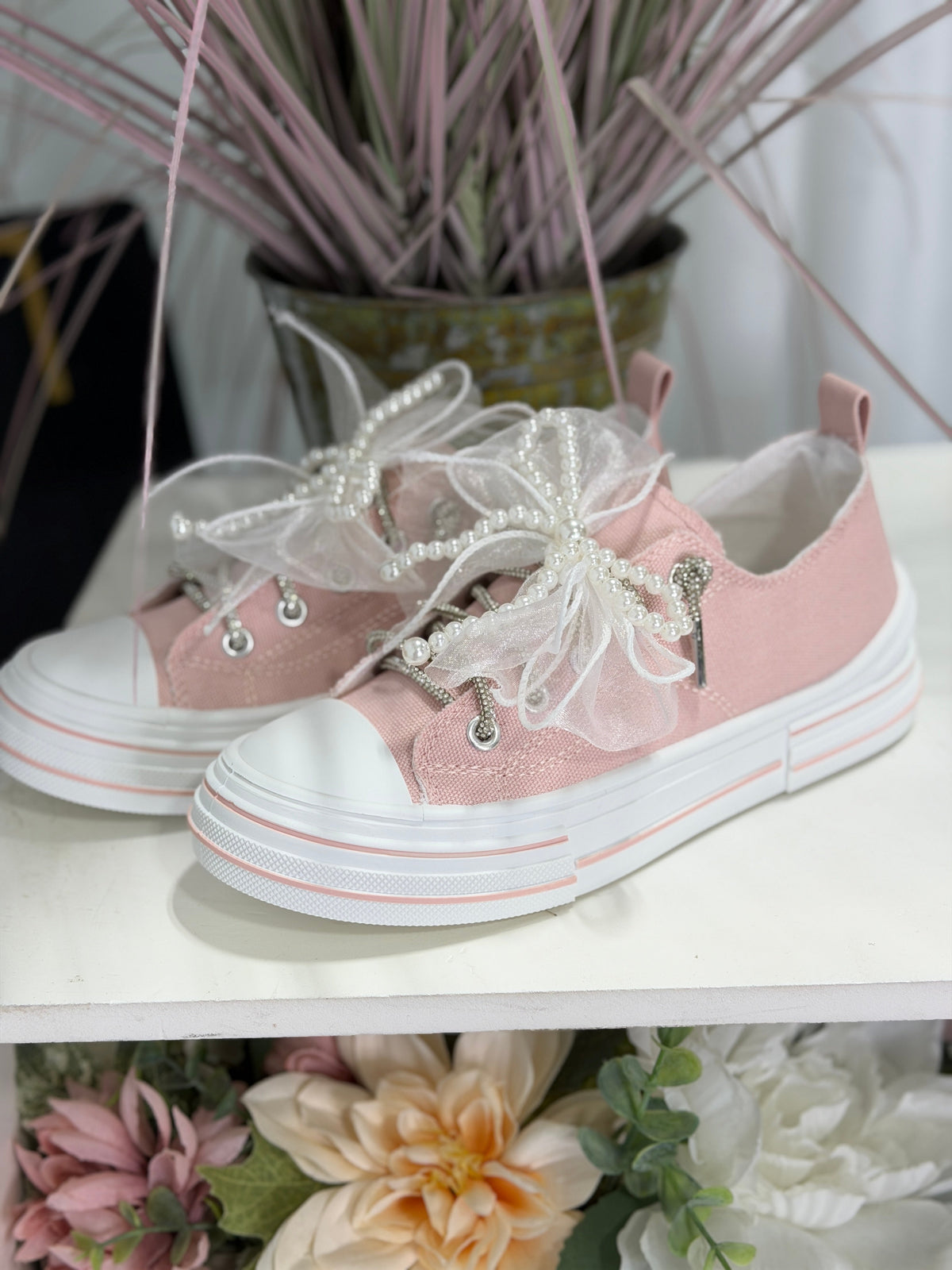 Very G Aman Light Pink Pearl Sneakers *Final Sale*