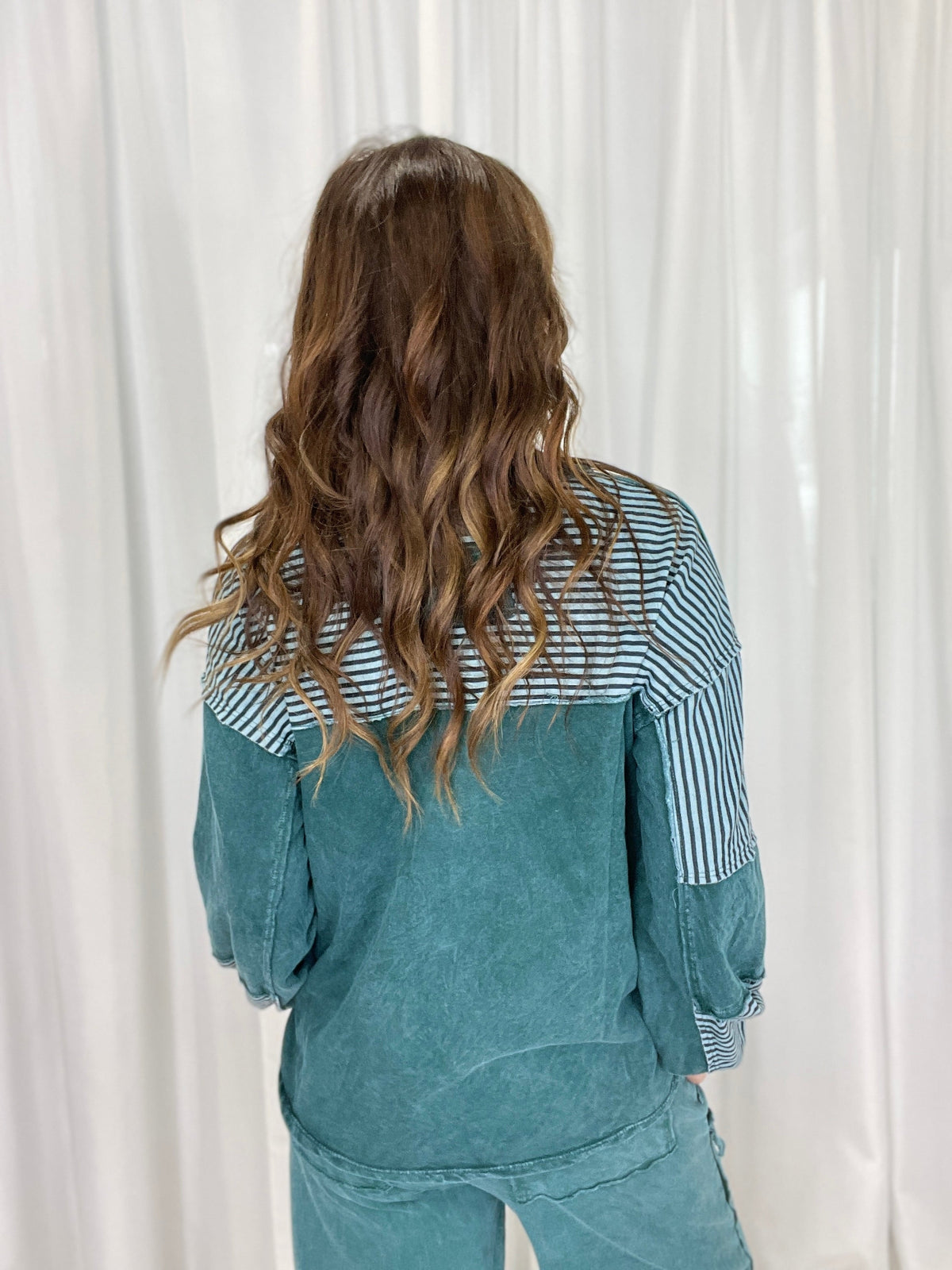 Lucky To Have You Striped Henley Top In 2 Colors *Final Sale*