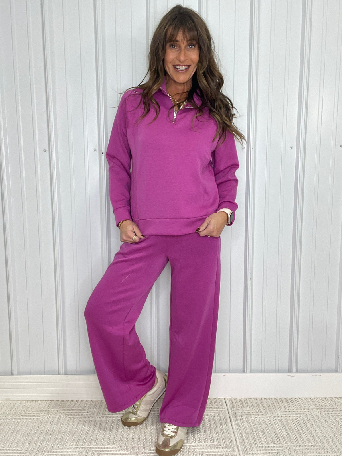 Cloud Burst Quarter Zip 2 Piece Set *Final Sale*