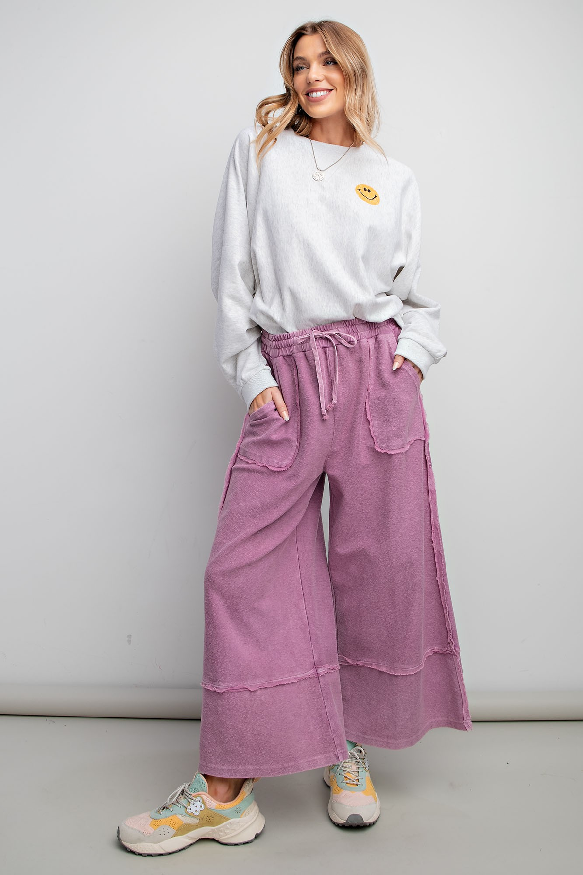 Not The Only One Wide Leg Palazzo Pants In 11 Colors *Final Sale*