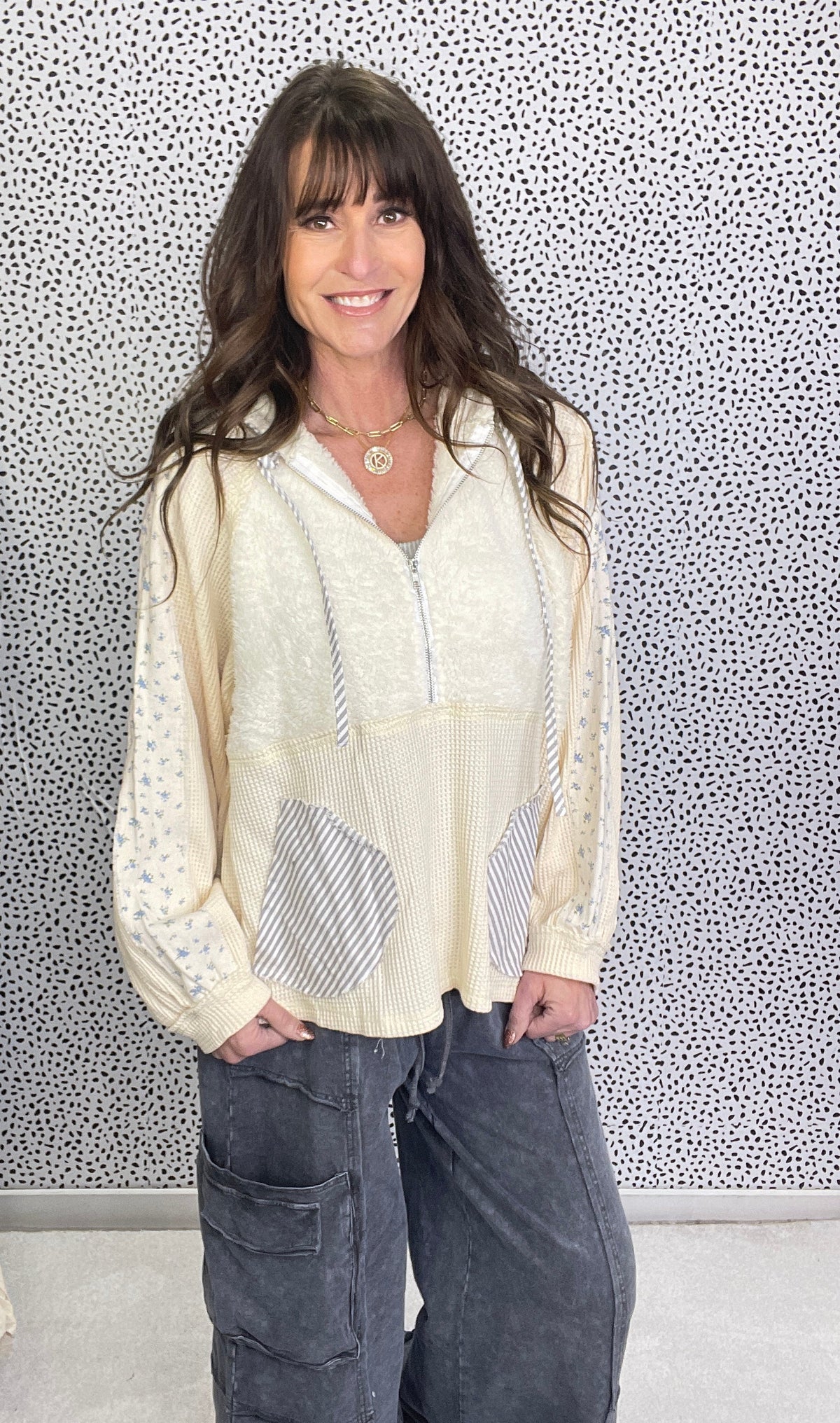 POL Time For You Long Sleeve Top *Final Sale*